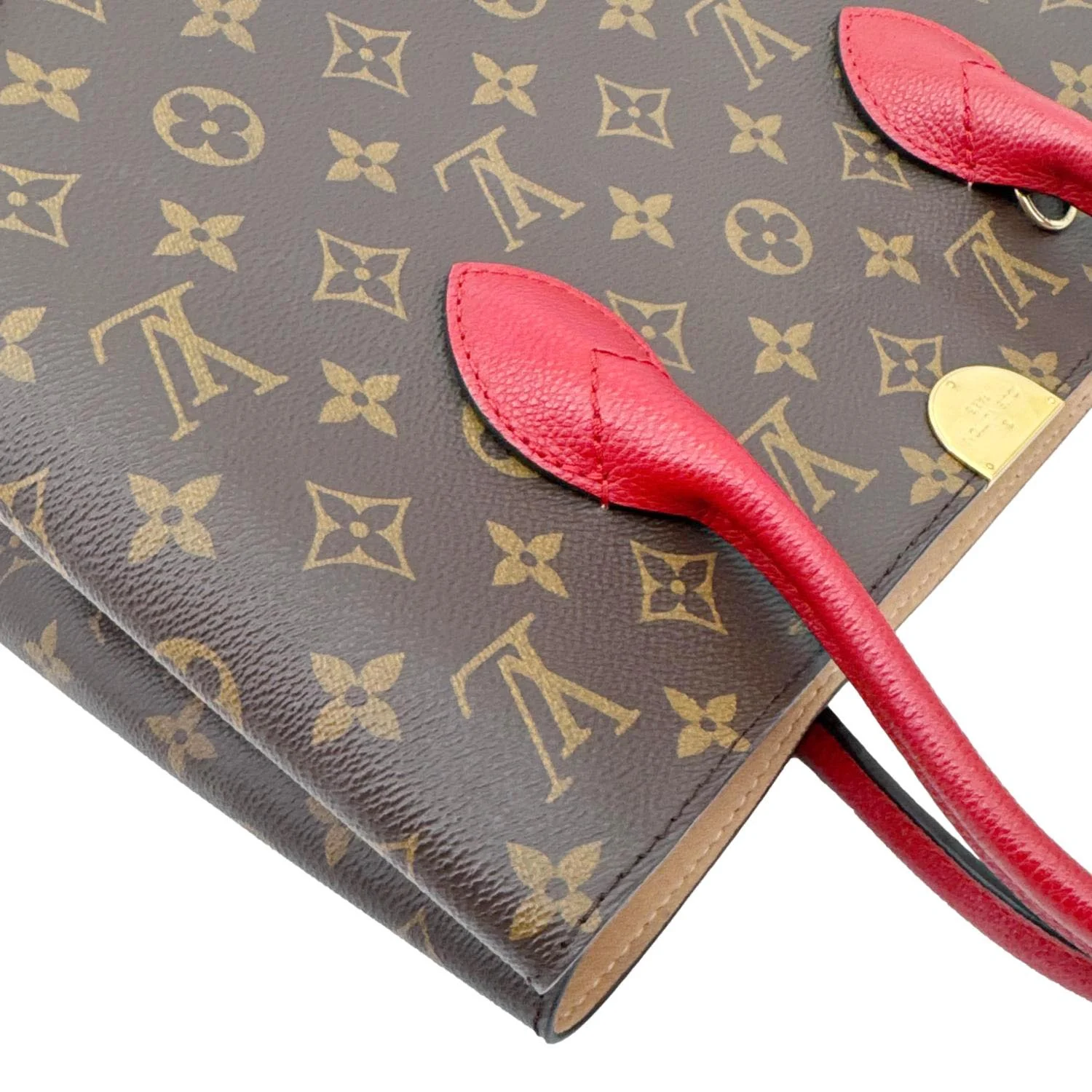 LOUIS VUITTON Flandrin Monogram Canvas Tote Shoulder Bag Cherry - Image 8