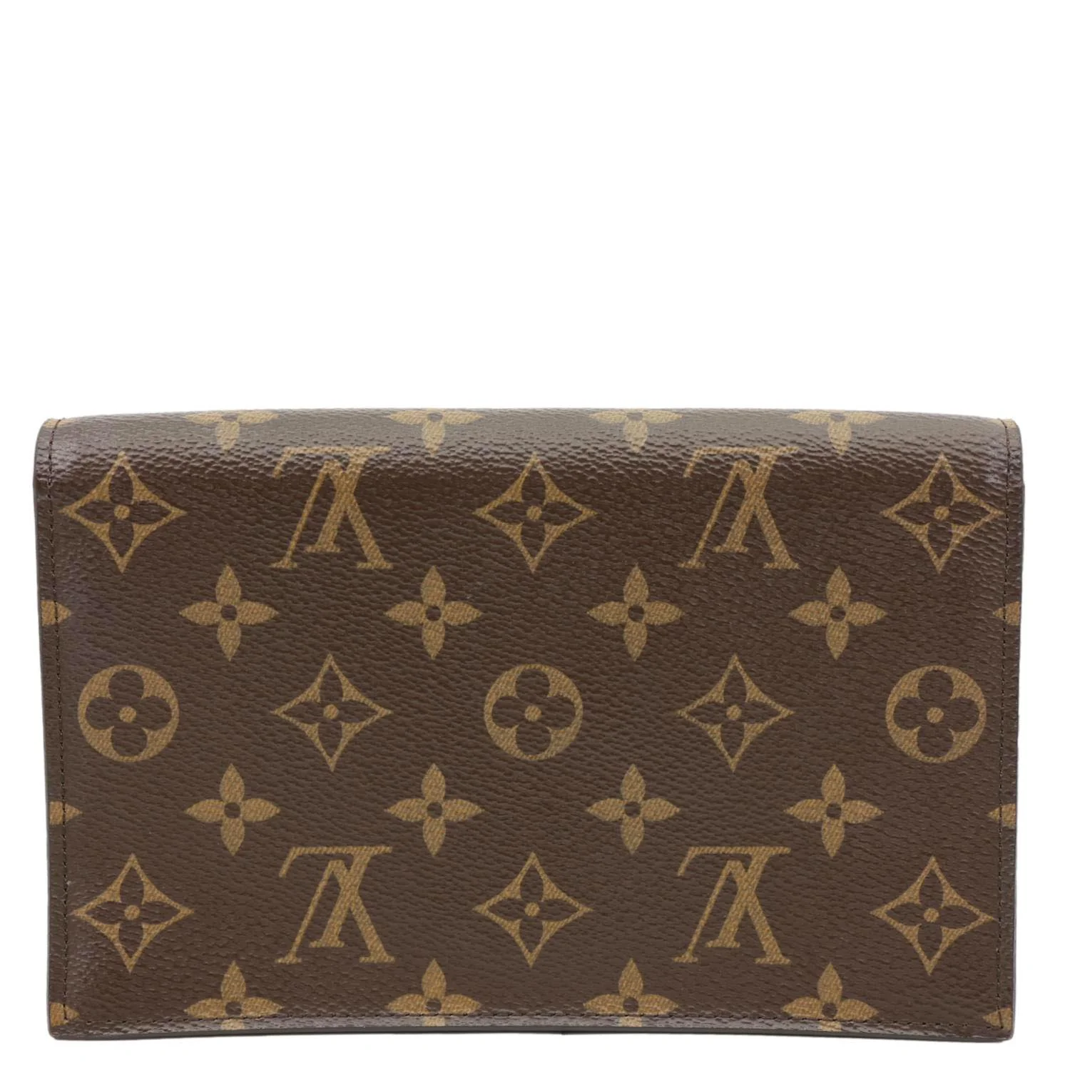 LOUIS VUITTON Flore Monogram Canvas Chain Wallet Fuchsia - Image 4
