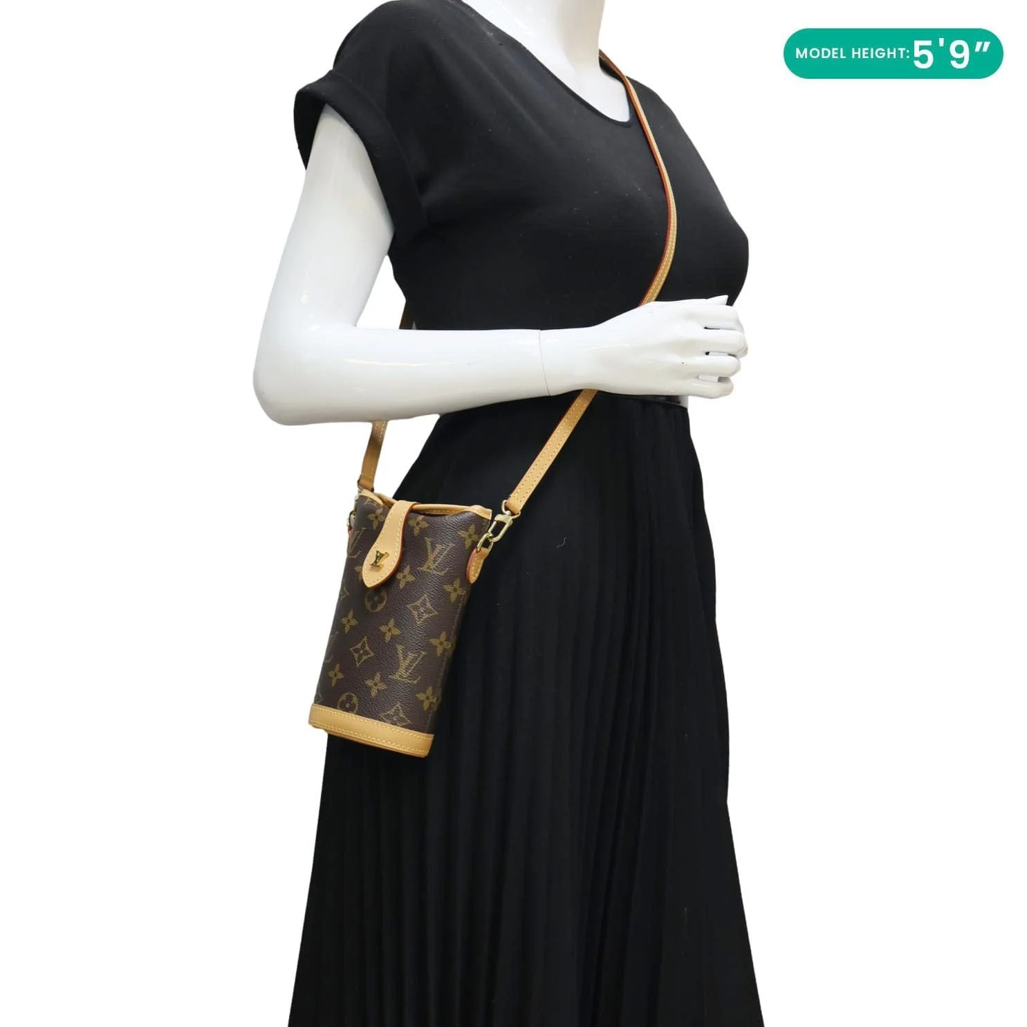 LOUIS VUITTON Fold Me Pouch Monogram Canvas Shoulder Bag Brown - Image 2
