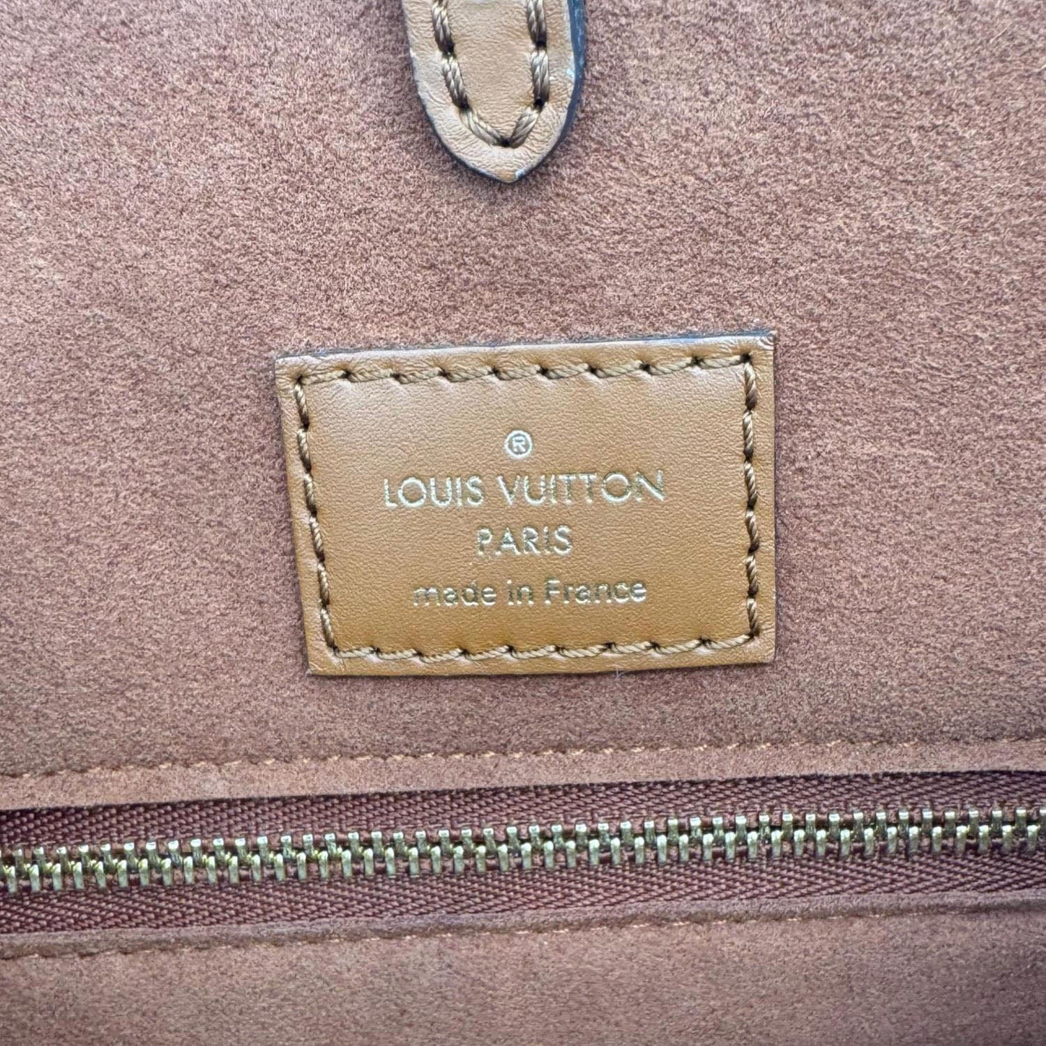 LOUIS VUITTON Fold Monogram Canvas Tote Bag Red - Image 14