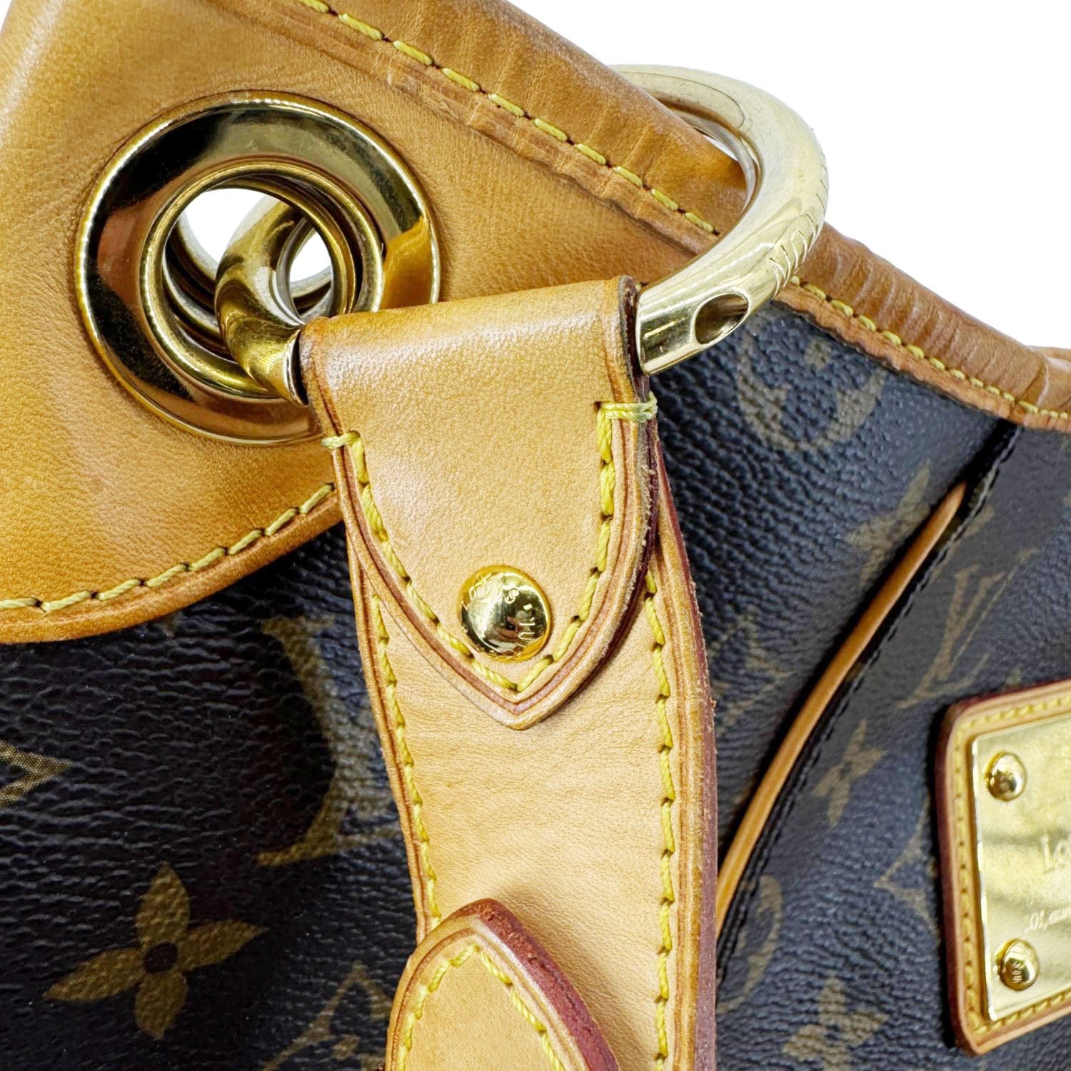 LOUIS VUITTON Galliera PM Monogram Canvas Shoulder Bag Brown - Image 9