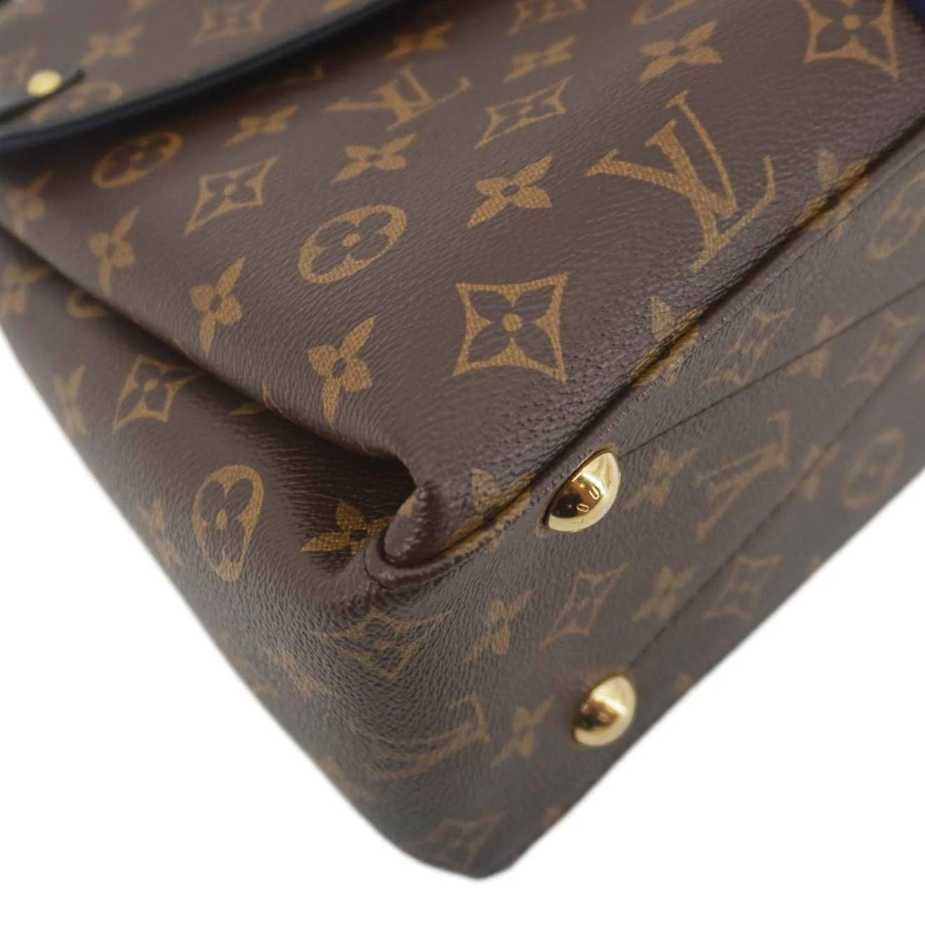 LOUIS VUITTON Georges MM Monogram Canvas Shoulder Bag Black - Image 10
