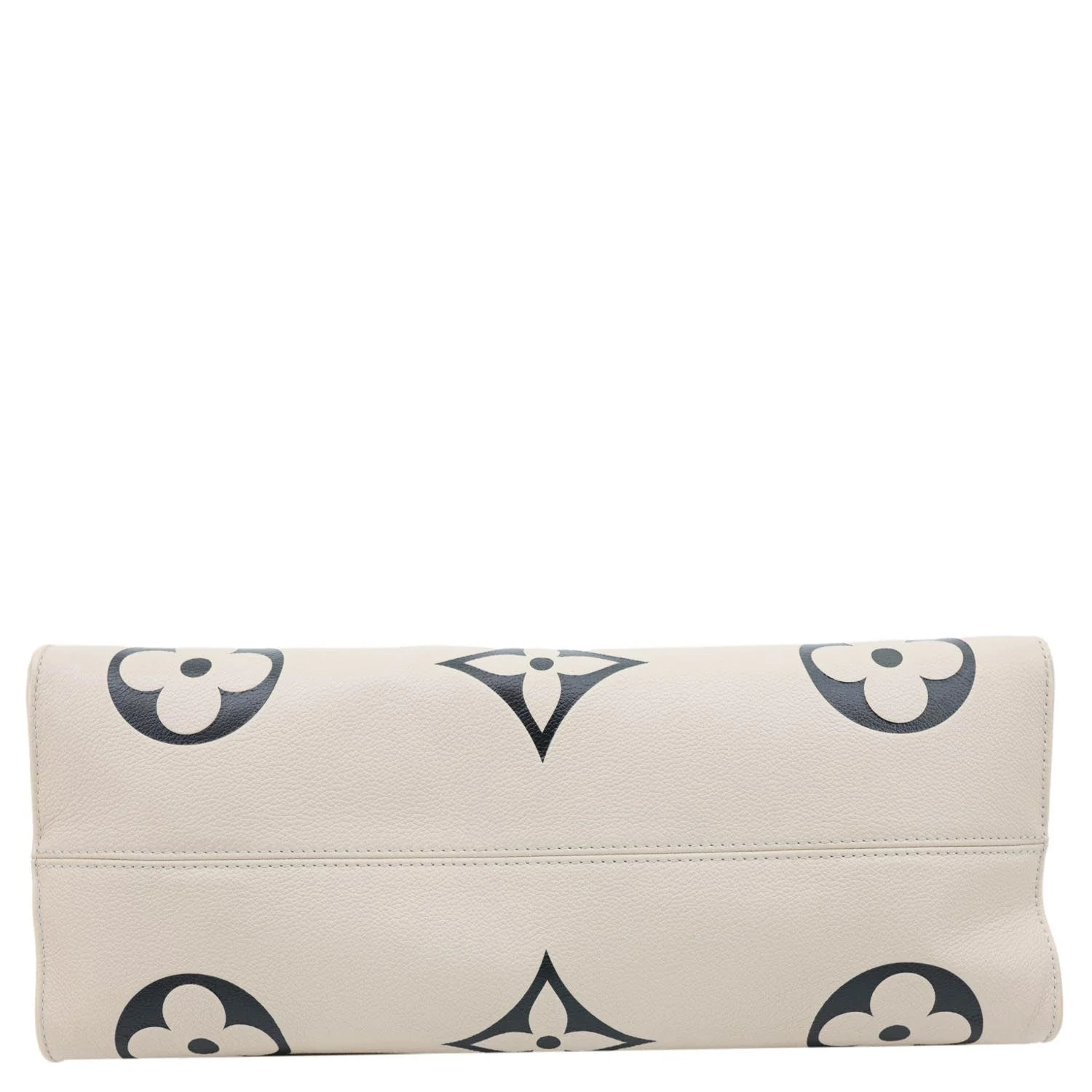 LOUIS VUITTON Onthego GM Crafty Monogram Empreinte Leather Shoulder Bag Cream - Image 11