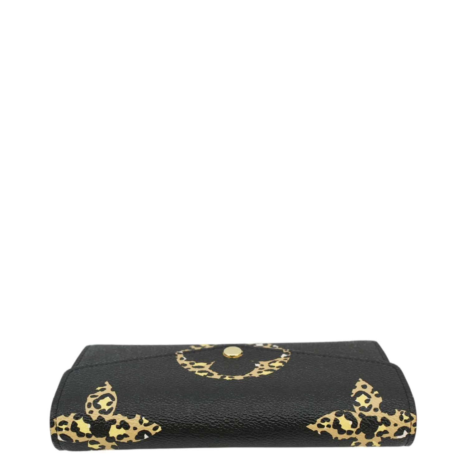 LOUIS VUITTON Giant Jungle Sarah Leather Wallet Black - Image 5