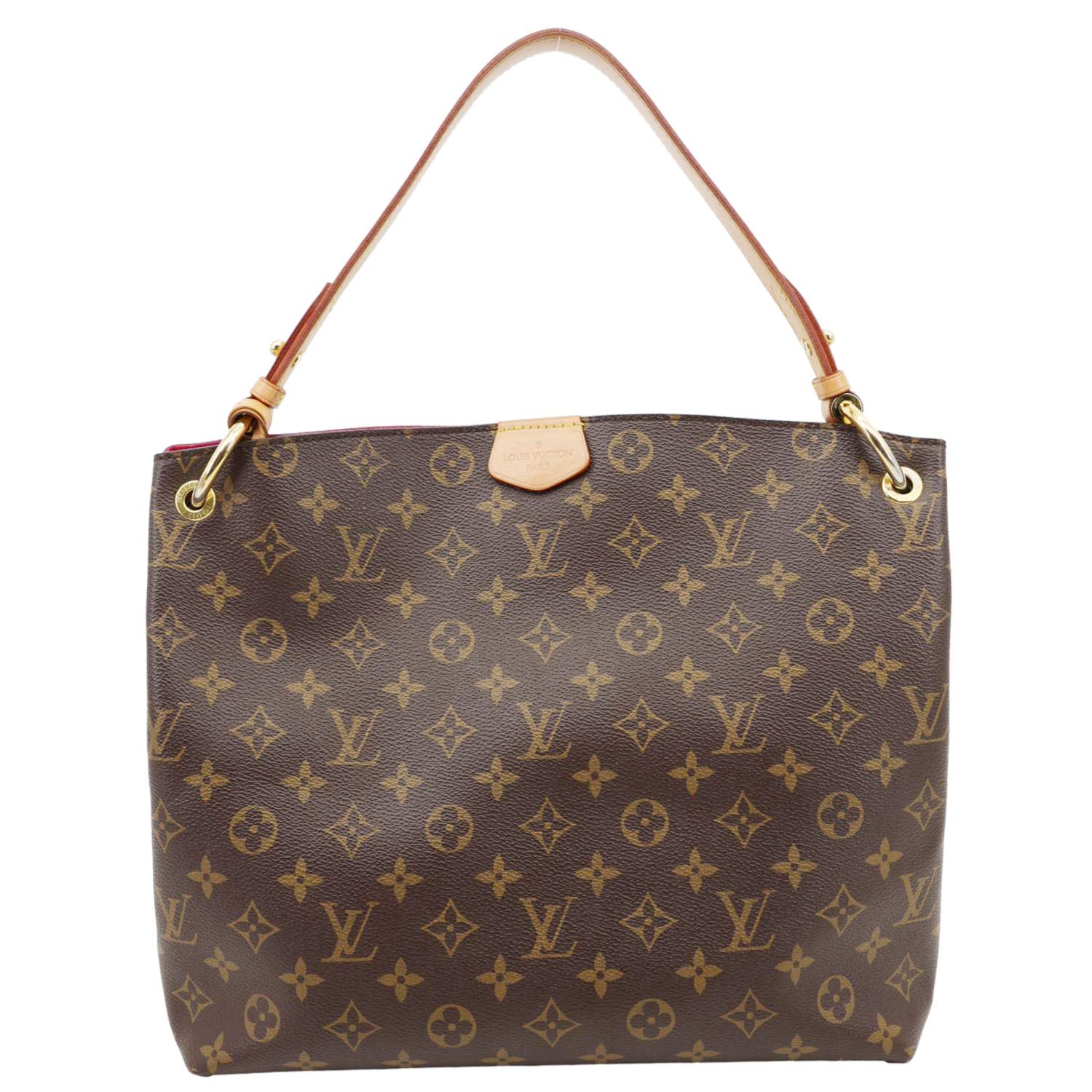 LOUIS VUITTON Graceful PM Monogram Canvas Hobo Shoulder Bag Brown - Image 3