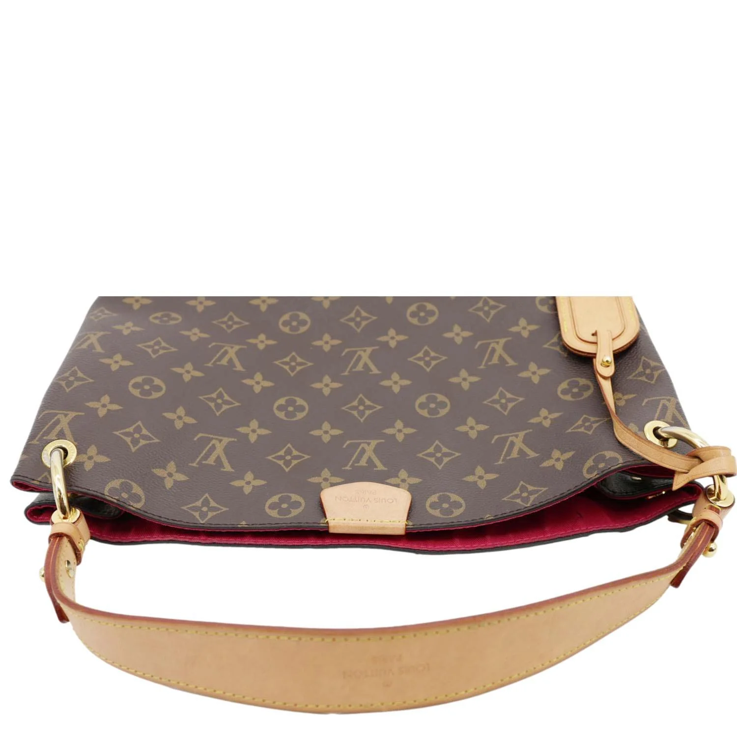 LOUIS VUITTON Graceful PM Monogram Canvas Hobo Shoulder Bag Brown - Image 5