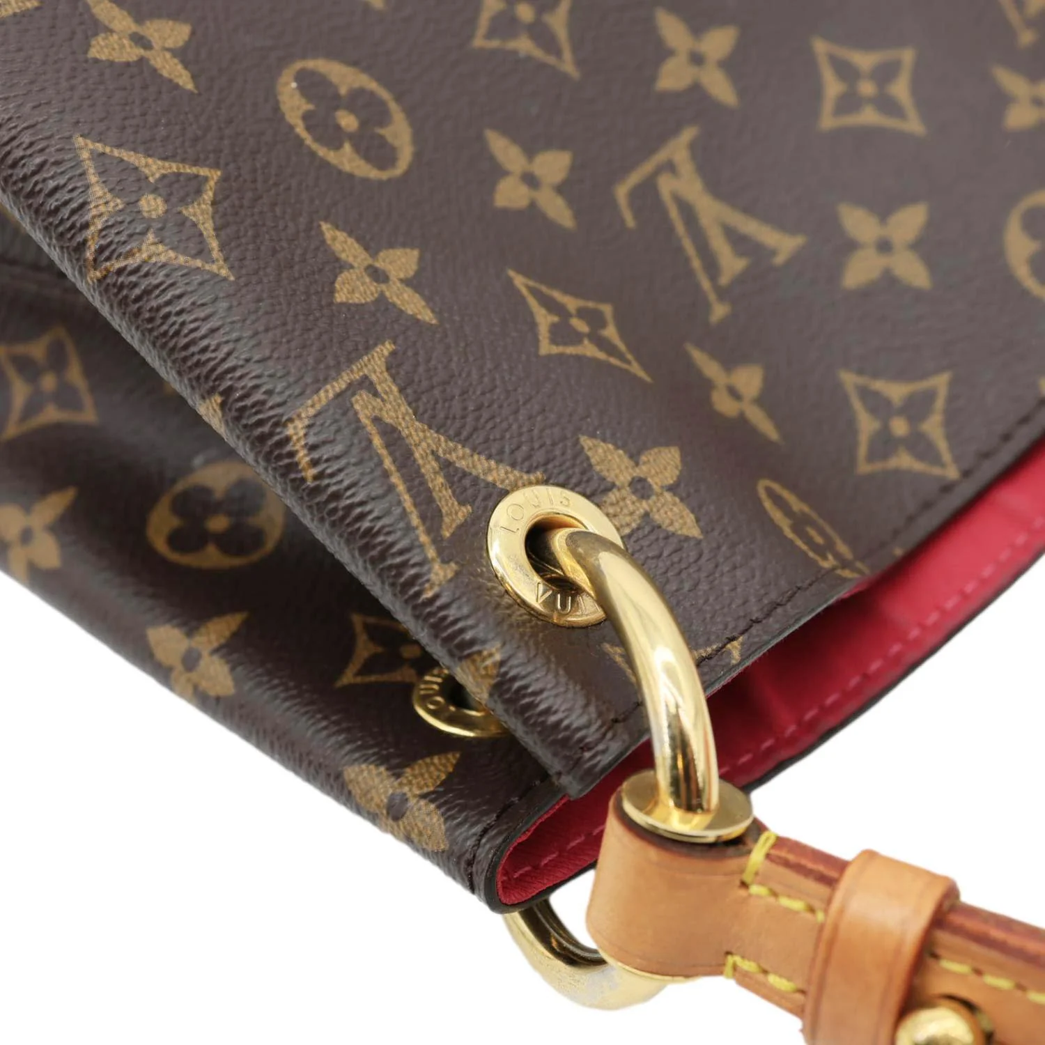 LOUIS VUITTON Graceful PM Monogram Canvas Hobo Bag Brown - Image 5