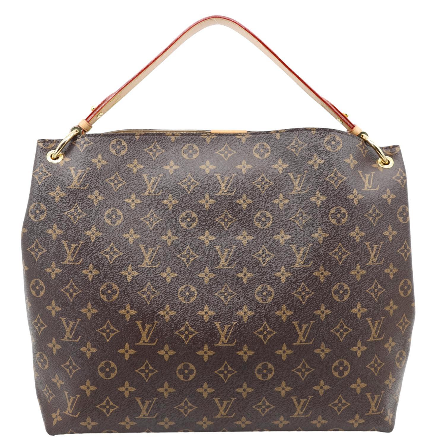 LOUIS VUITTON Graceful MM Monogram Canvas Shoulder Bag Brown - Image 4