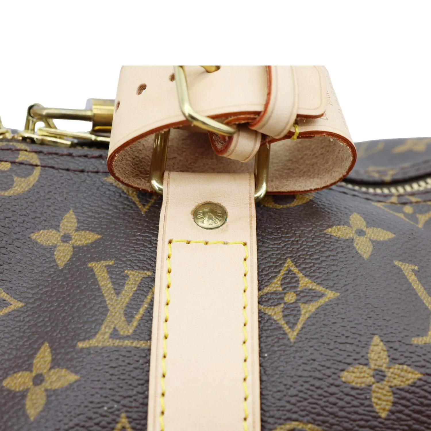 LOUIS VUITTON Keepall 45 Monogram Canvas Travel Bag Brown - Image 14