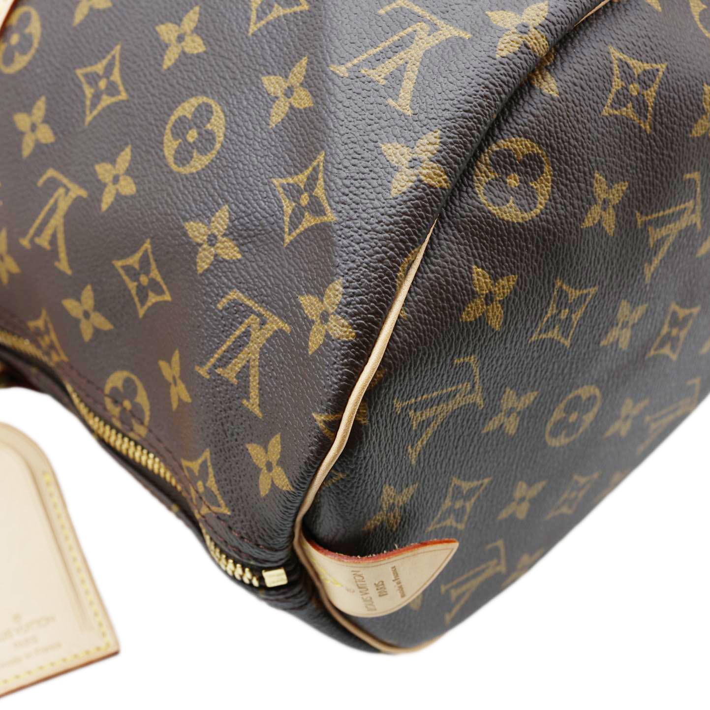 LOUIS VUITTON Keepall 45 Monogram Canvas Travel Bag Brown - Image 7