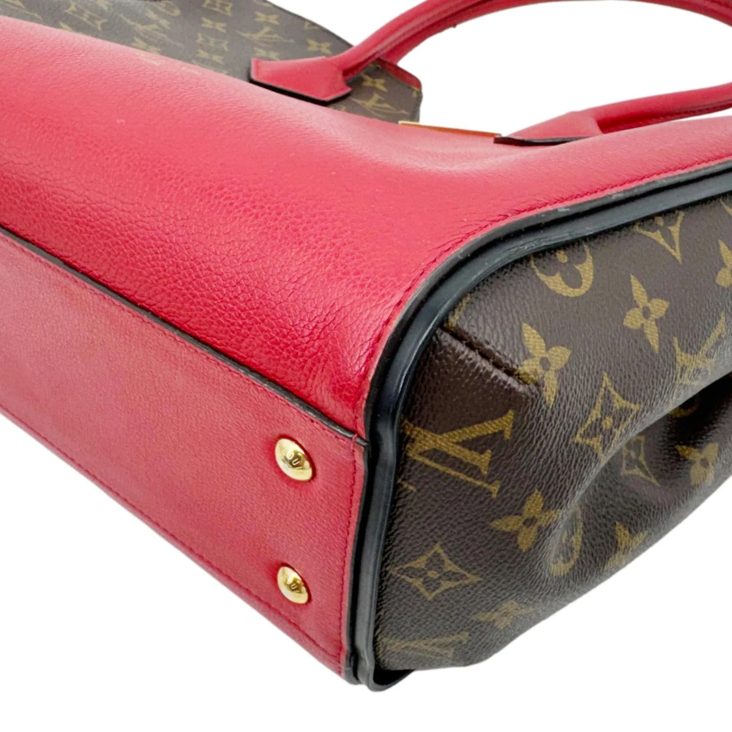 LOUIS VUITTON Kimono MM Monogram Canvas Tote Bag Red - Image 7