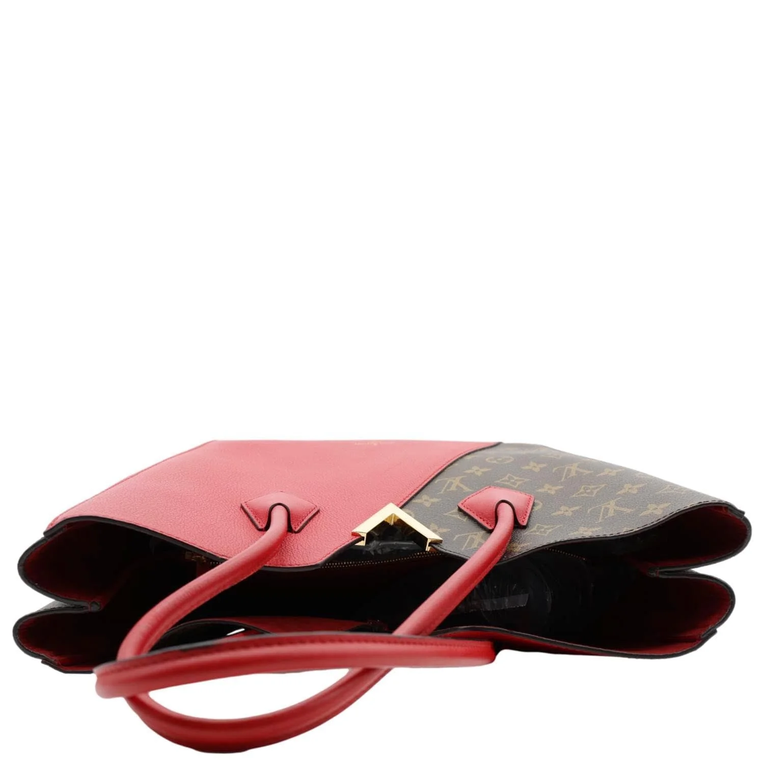 LOUIS VUITTON Kimono MM Monogram Canvas Tote Bag Red - Image 4