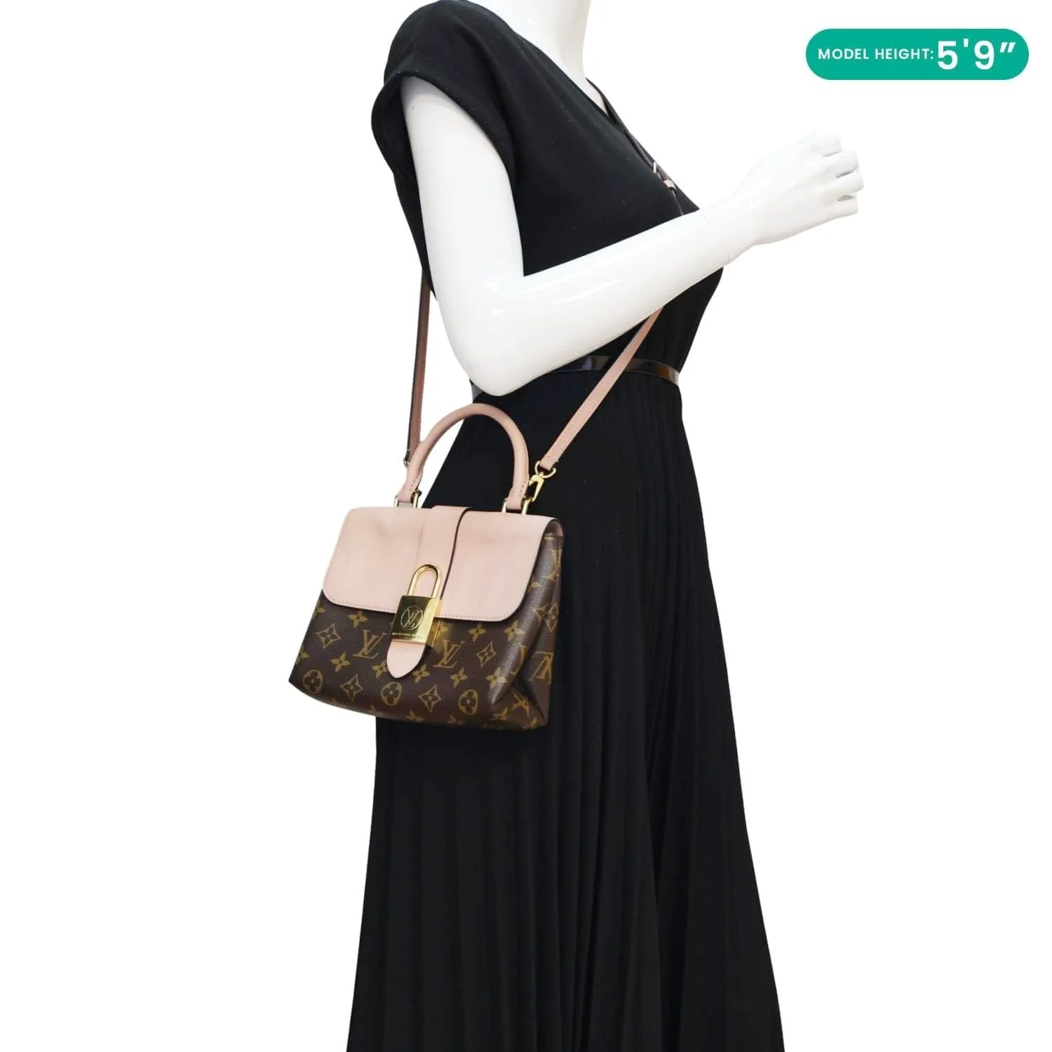 LOUIS VUITTON Locky BB Monogram Canvas Shoulder Bag Pink - Image 2