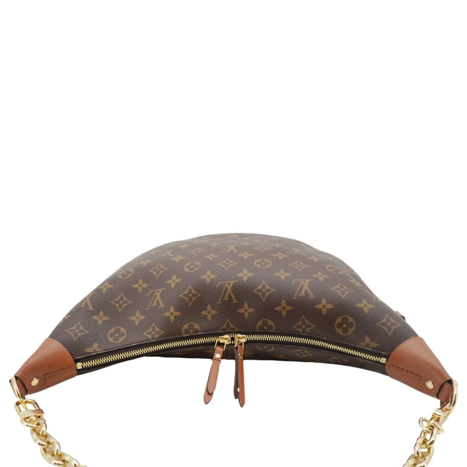 LOUIS VUITTON Loop Reverse Monogram Canvas Hobo Shoulder Bag Brown - Image 6