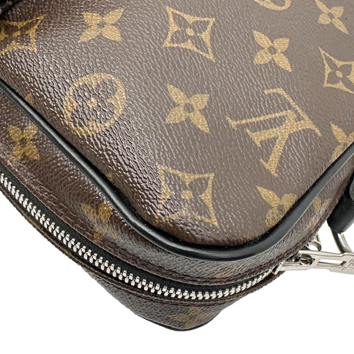 LOUIS VUITTON Porte Documents Voyage Monogram Macassar Canvas Briefcase Bag Brown - Image 6