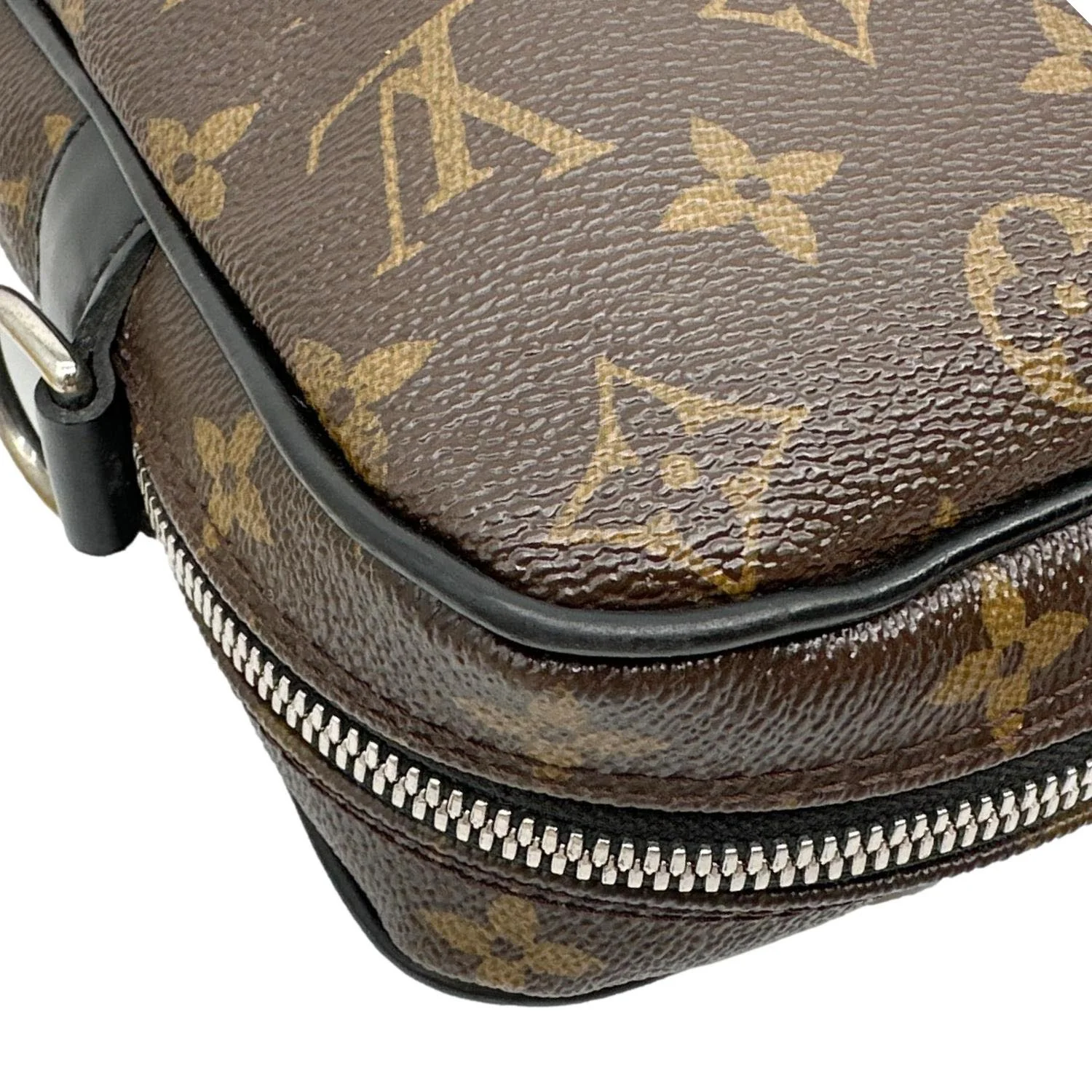 LOUIS VUITTON Porte Documents Voyage Monogram Macassar Canvas Briefcase Bag Brown - Image 7