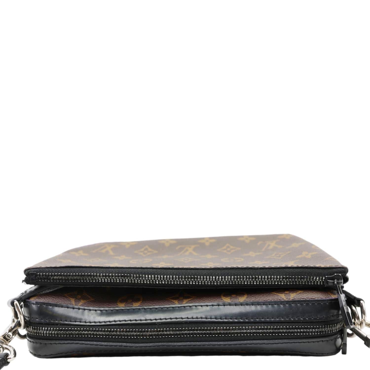 LOUIS VUITTON Trio Monogram Macassar Canvas Messenger Bag Purple - Image 4