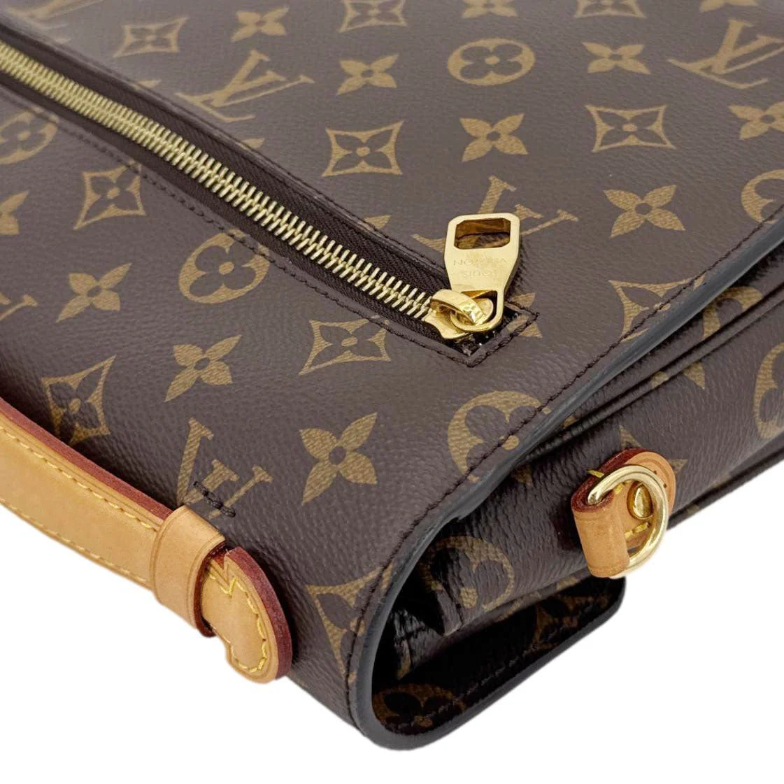LOUIS VUITTON Metis Pochette Monogram Canvas Crossbody Bag Brown - Image 6