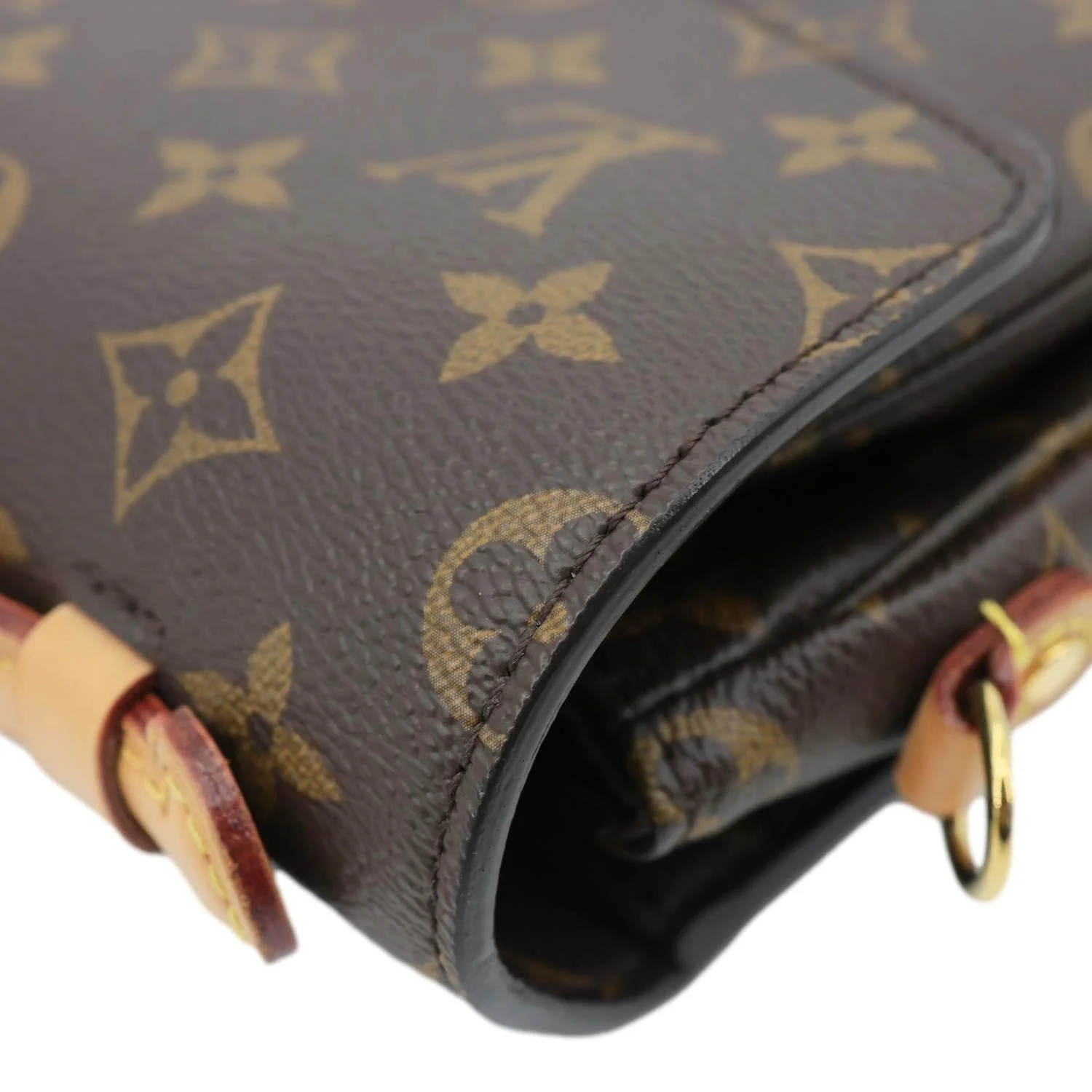 LOUIS VUITTON Metis Pochette Monogram Canvas Crossbody Bag Brown - Image 7