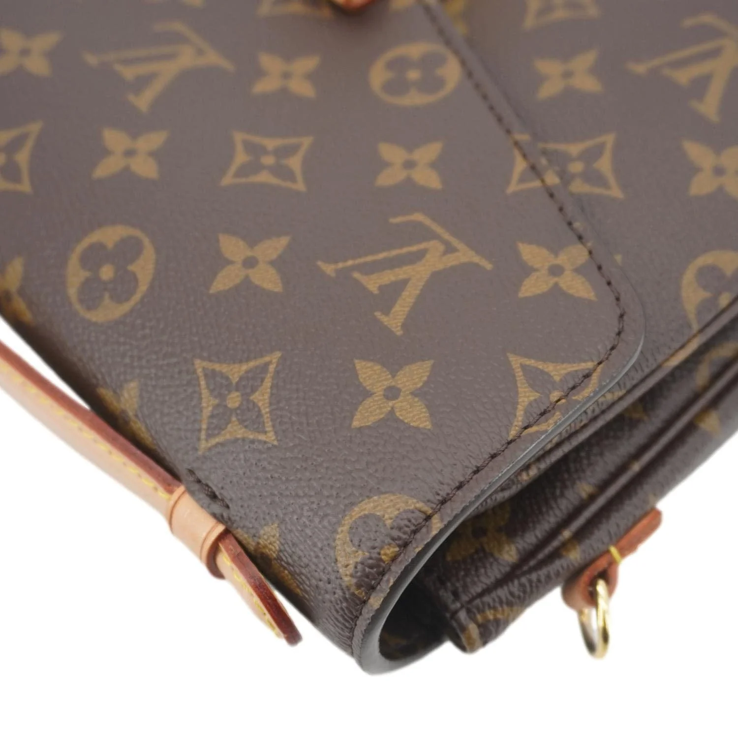 LOUIS VUITTON Metis Pochette Monogram Canvas Crossbody Bag Brown - Image 8