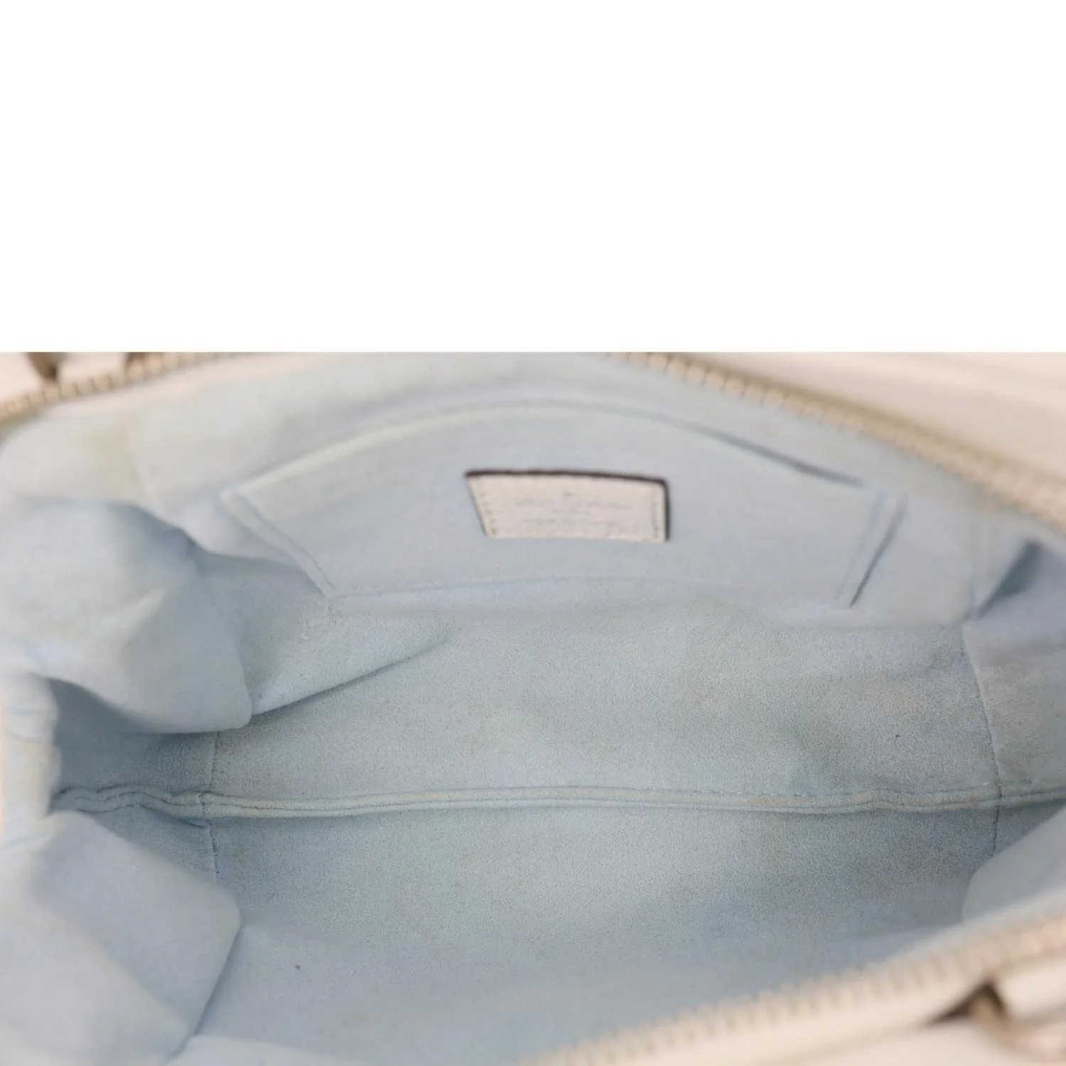 LOUIS VUITTON Scala Mini Monogram Mahina Perforated Leather Pouch Light Blue - Image 13