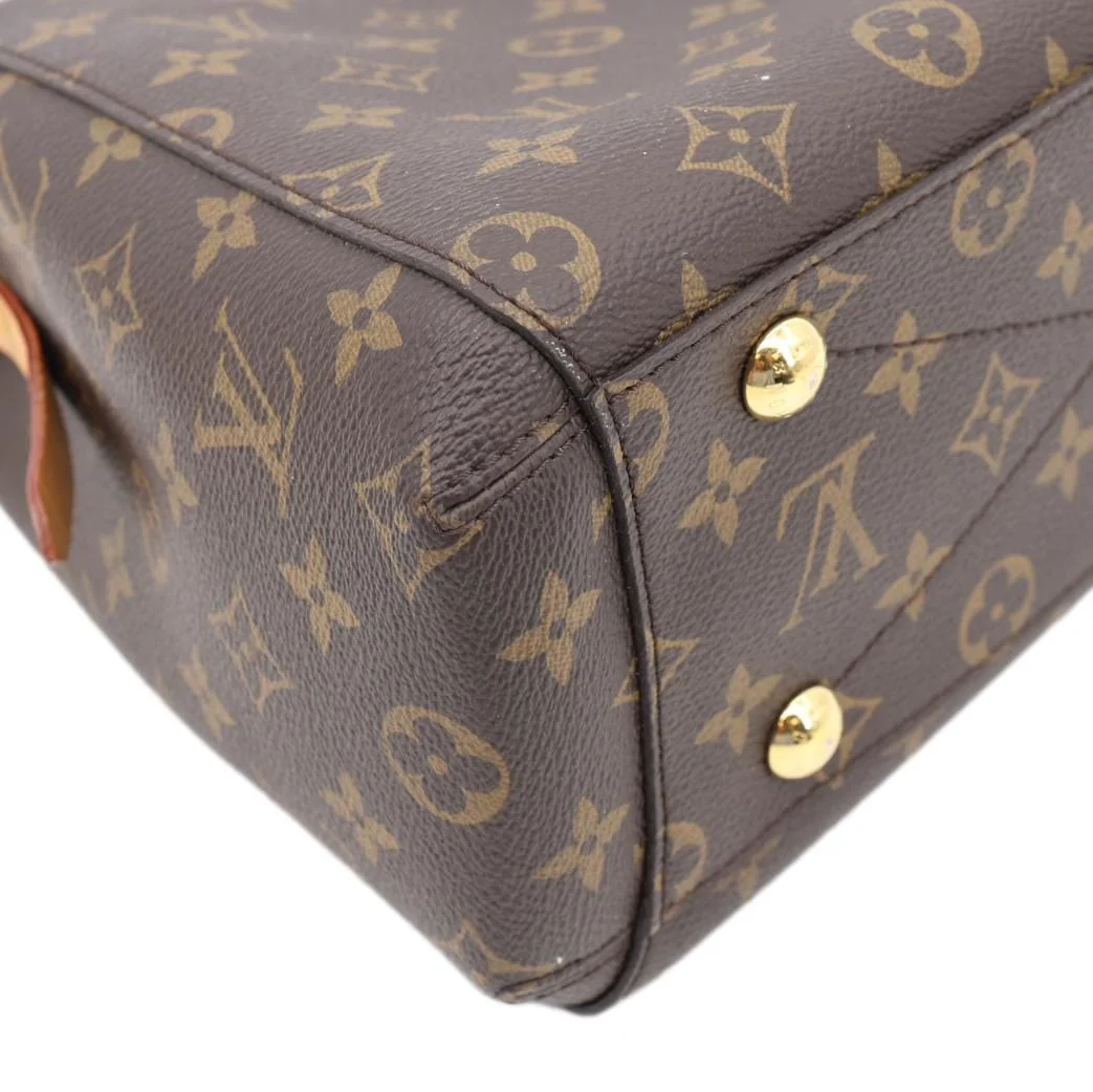 LOUIS VUITTON Montaigne BB Monogram Canvas Shoulder Bag Brown - Image 8