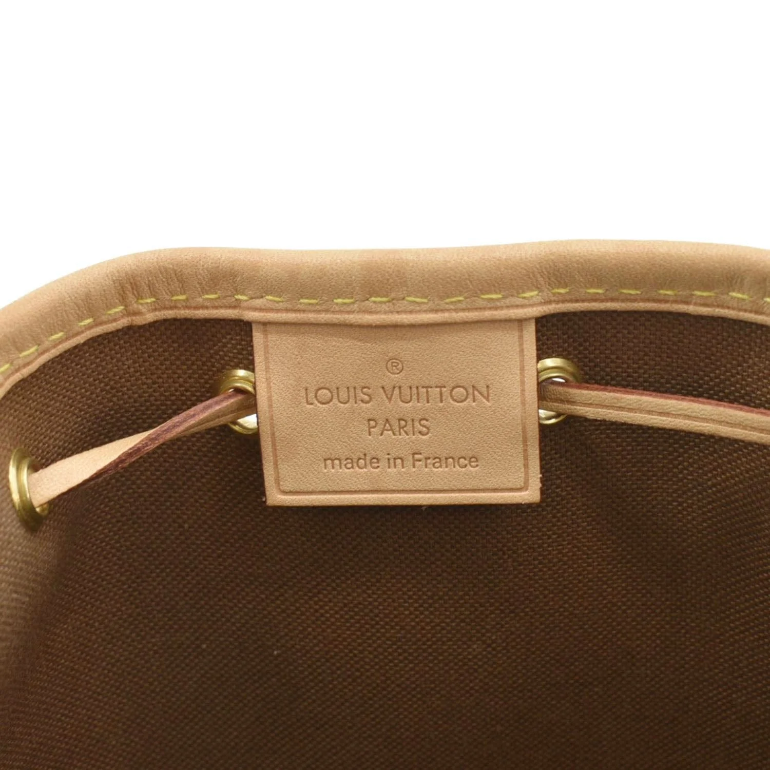 LOUIS VUITTON Monogram Nano Noe Monogram Canvas Crossbody Bag Brown - Image 12