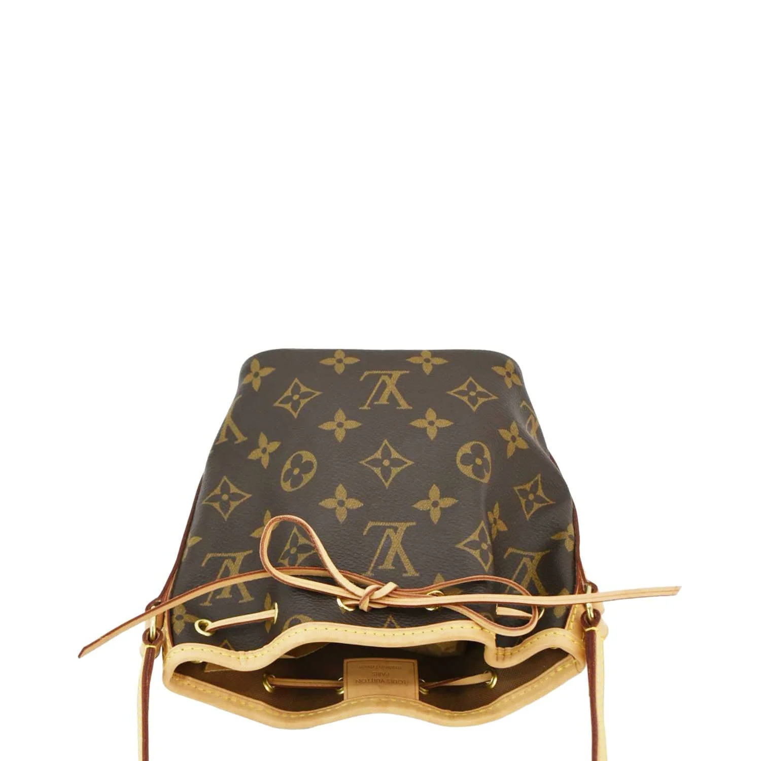 LOUIS VUITTON Monogram Nano Noe Monogram Canvas Crossbody Bag Brown - Image 5