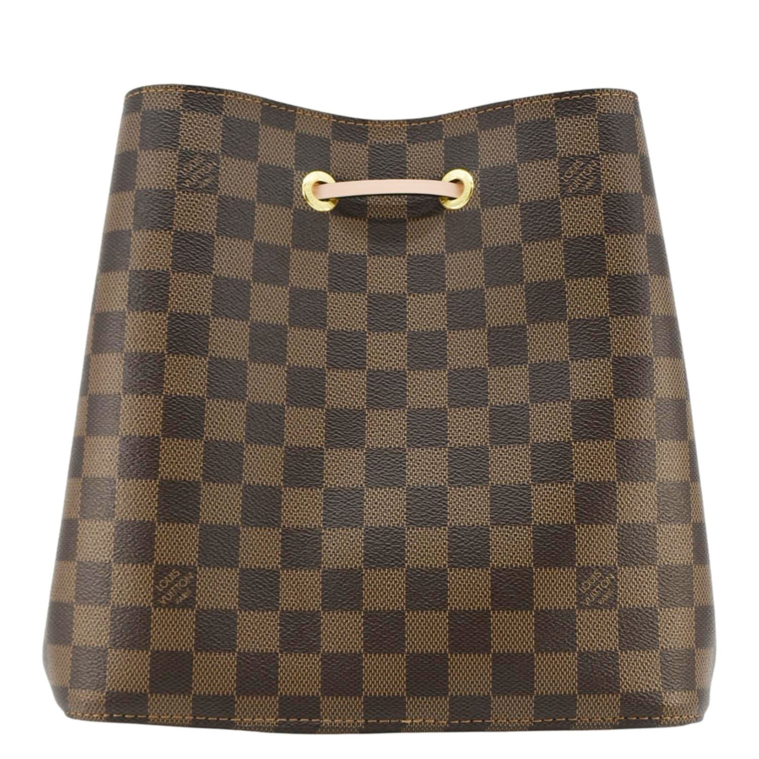 LOUIS VUITTON Neonoe MM Damier Ebene Shoulder Bag Brown - Image 4