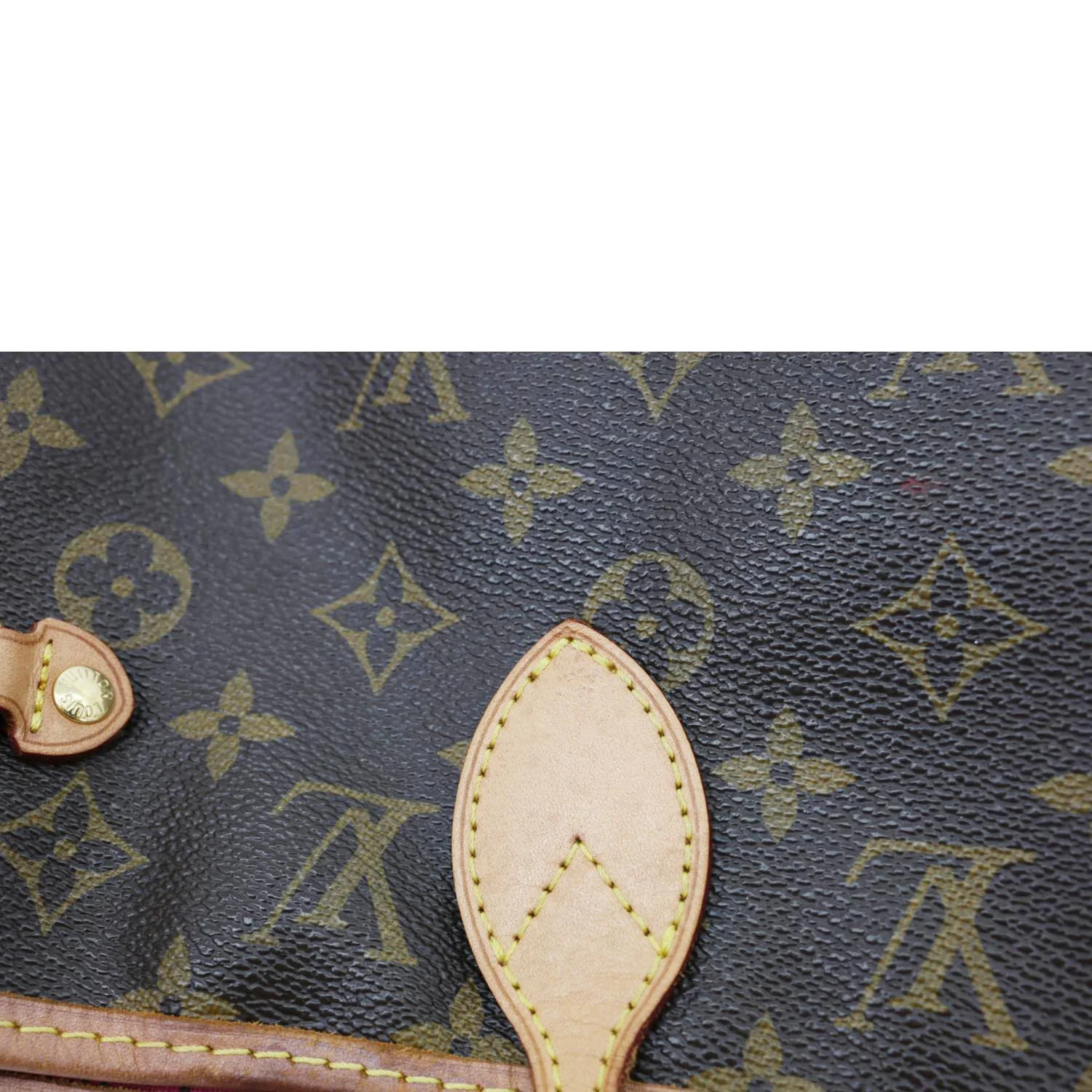 LOUIS VUITTON Neverfull MM Monogram Canvas Tote Bag Brown - Image 11