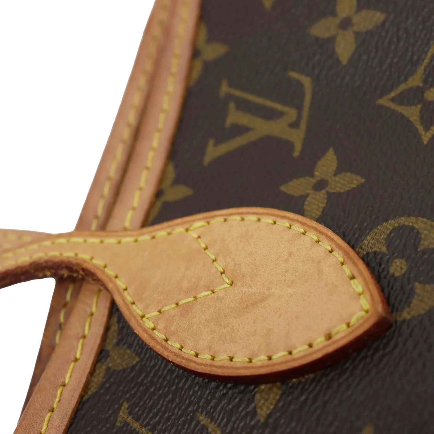 LOUIS VUITTON Neverfull MM Monogram Canvas Tote Bag Brown - Image 12