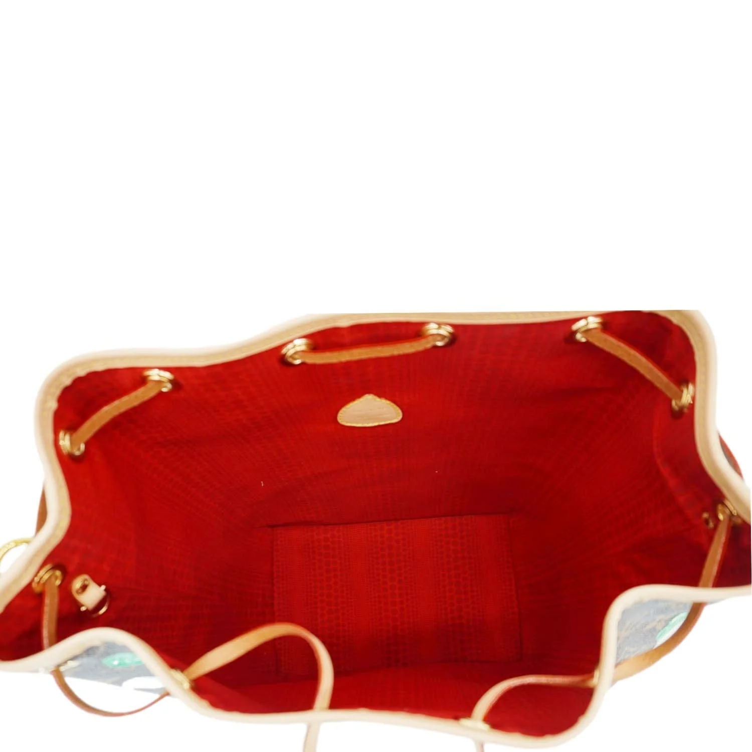 LOUIS VUITTON LV×YK Noe Monogram Painted Dot Tote Shoulder Bag Brown - Image 10