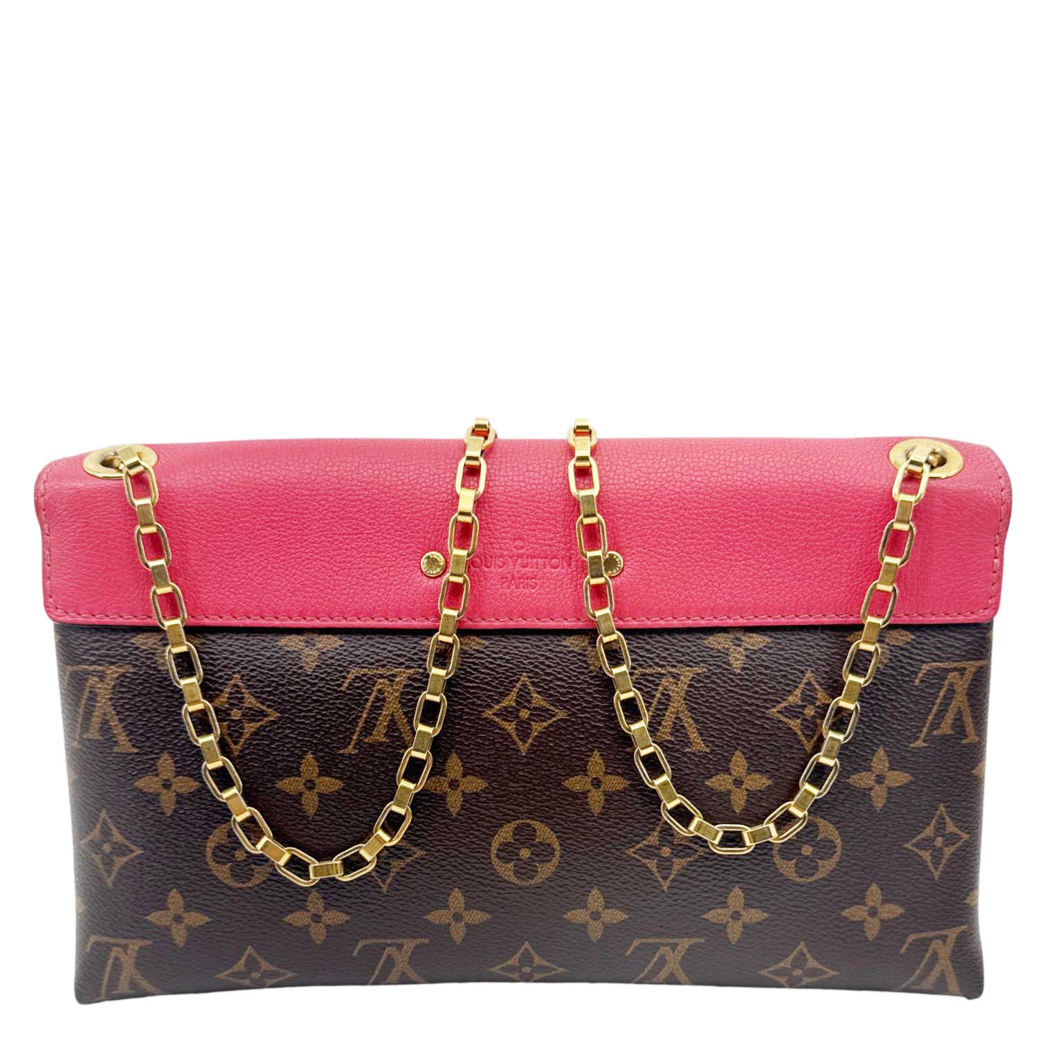 LOUIS VUITTON Pallas Chain Monogram Canvas Crossbody Bag Cherry - Image 3