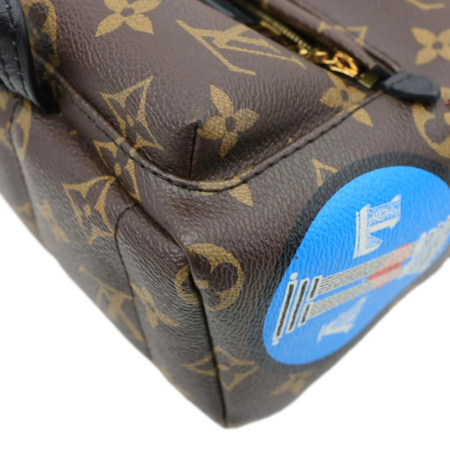 LOUIS VUITTON Palm Spring World Tour Monogram Canvas Backpack Brown - Image 8