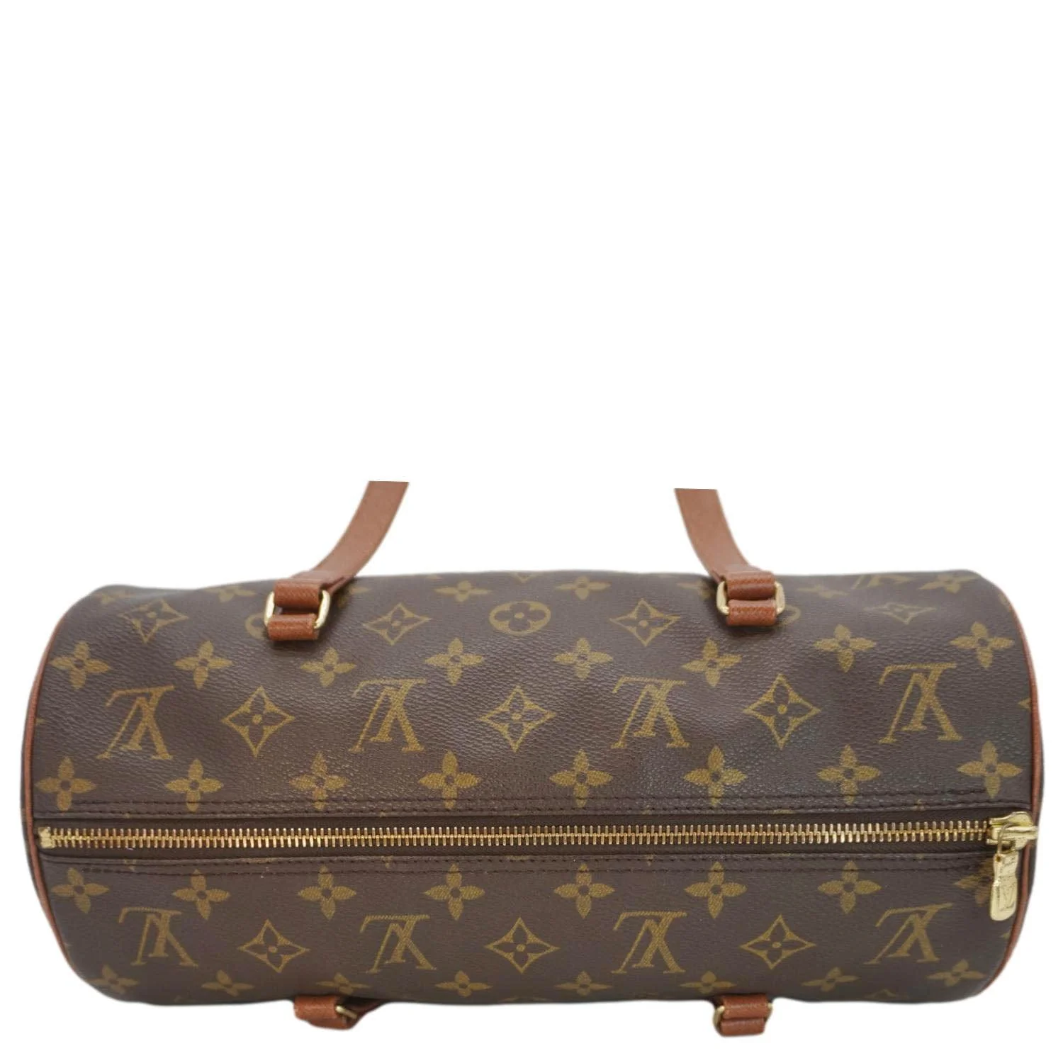 LOUIS VUITTON Papillon 30 Monogram Canvas Satchel Bag Brown - Image 5