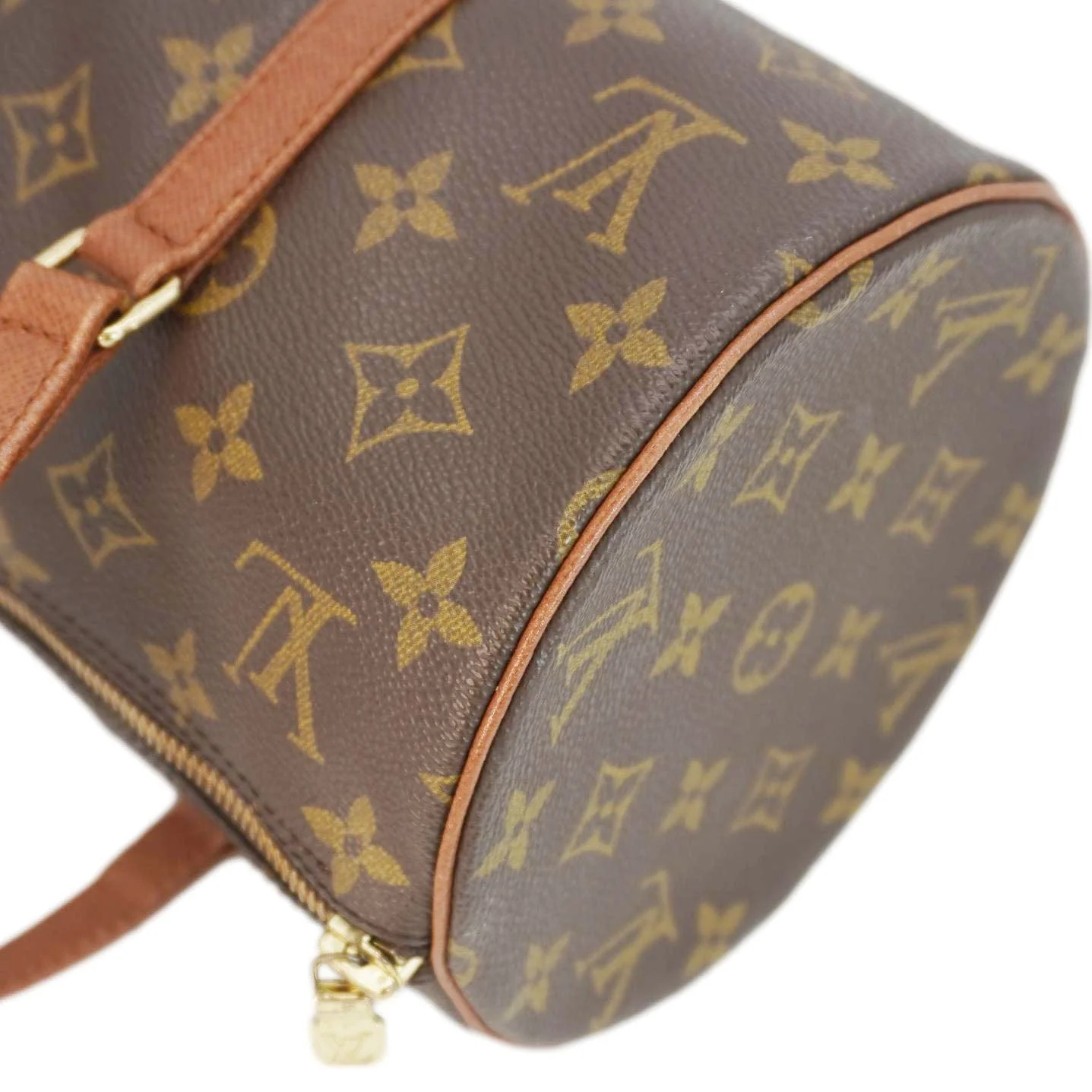 LOUIS VUITTON Papillon 30 Monogram Canvas Satchel Bag Brown - Image 7