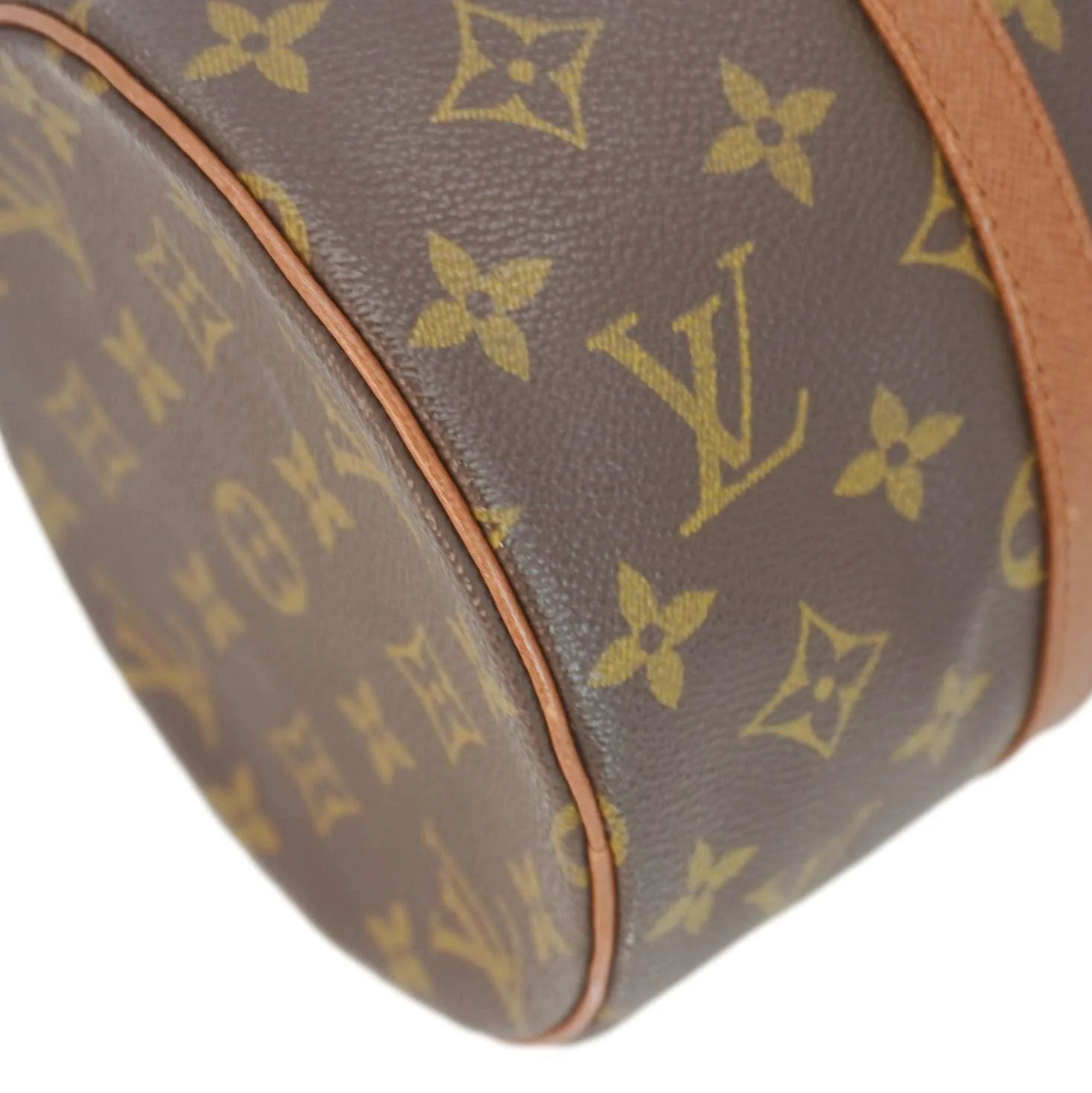 LOUIS VUITTON Papillon 30 Monogram Canvas Satchel Bag Brown - Image 9