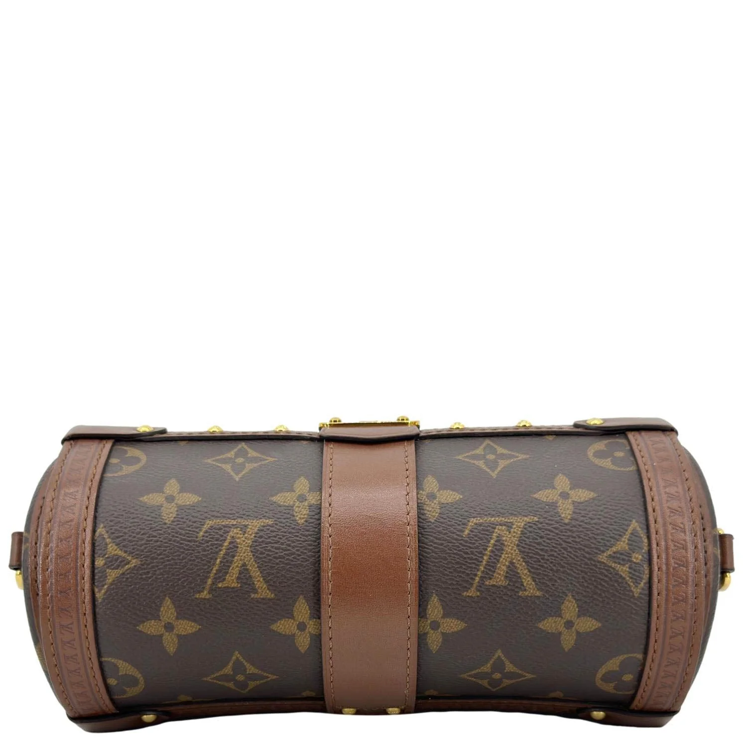 LOUIS VUITTON Papillon Trunk Monogram Canvas Satchel Bag Brown - Image 5