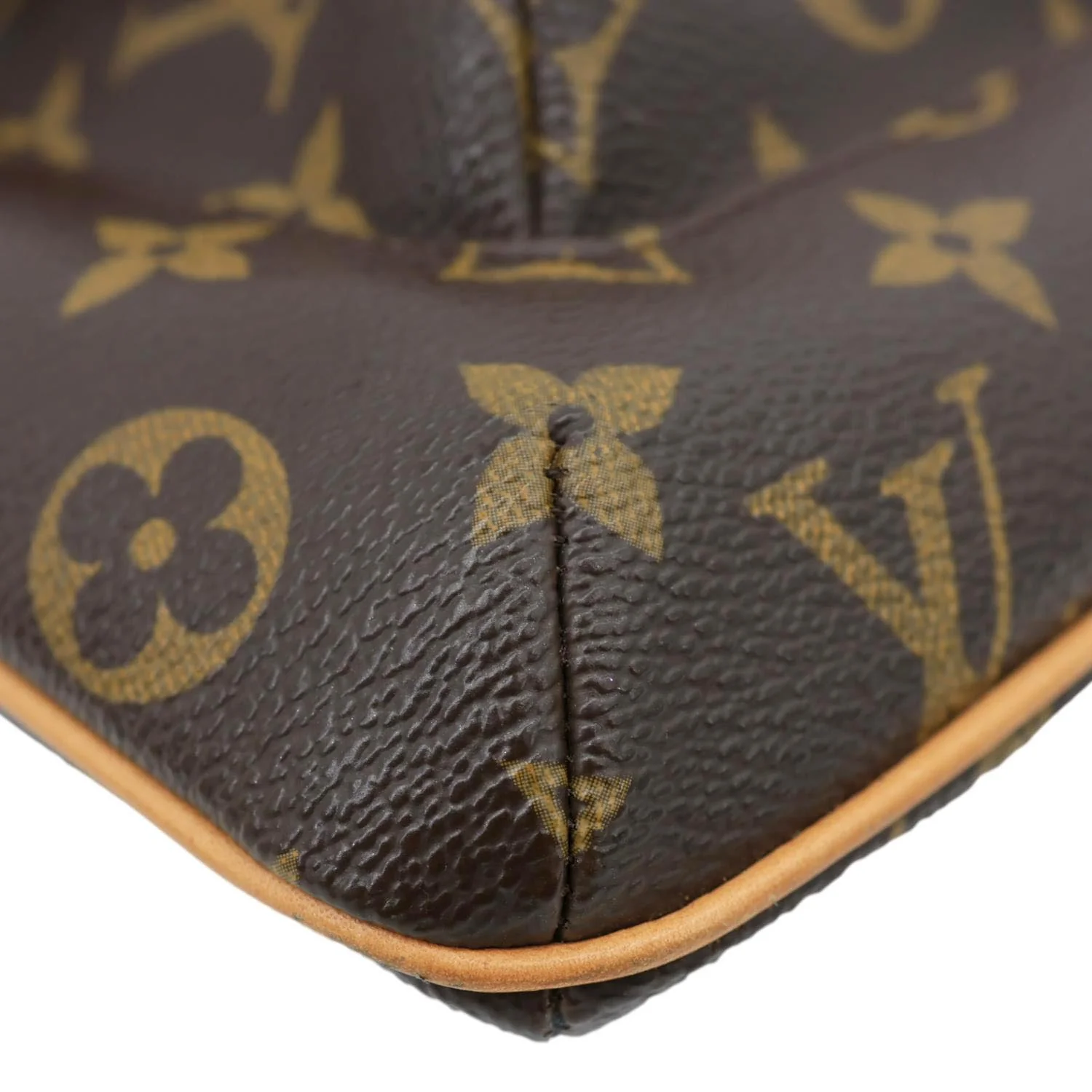 LOUIS VUITTON Partition Monogram Canvas Wristlet Clutch Bag Brown - Image 9