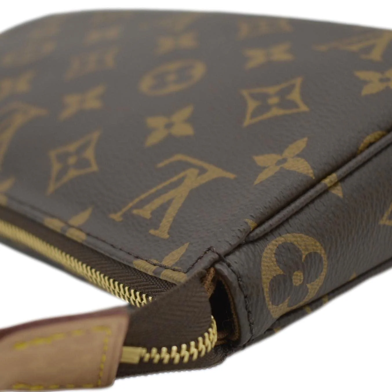 LOUIS VUITTON Pochette Monogram Canvas Accessoires Pouch Brown - Image 7