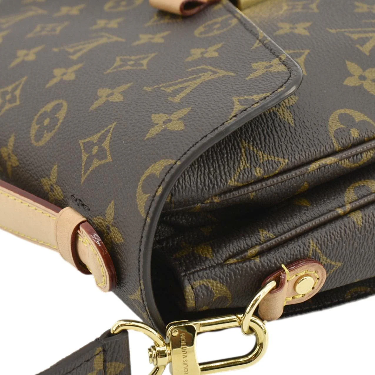 LOUIS VUITTON Metis Pochette Monogram Canvas Crossbody Bag Brown - Image 8