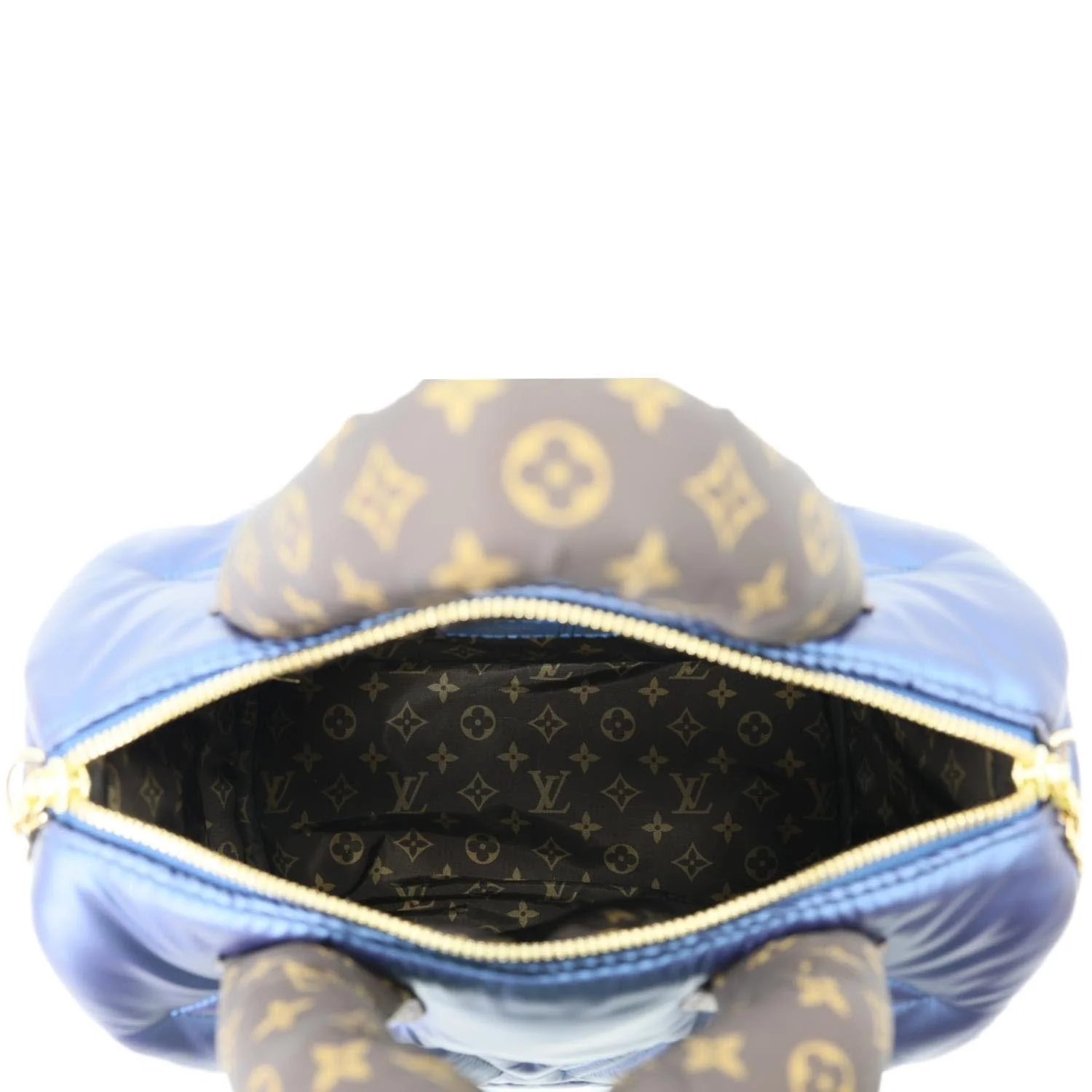 LOUIS VUITTON Speedy Pillow Bandouliere 25 Econyl Nylon Crossbody Bag Navy Blue - Image 12