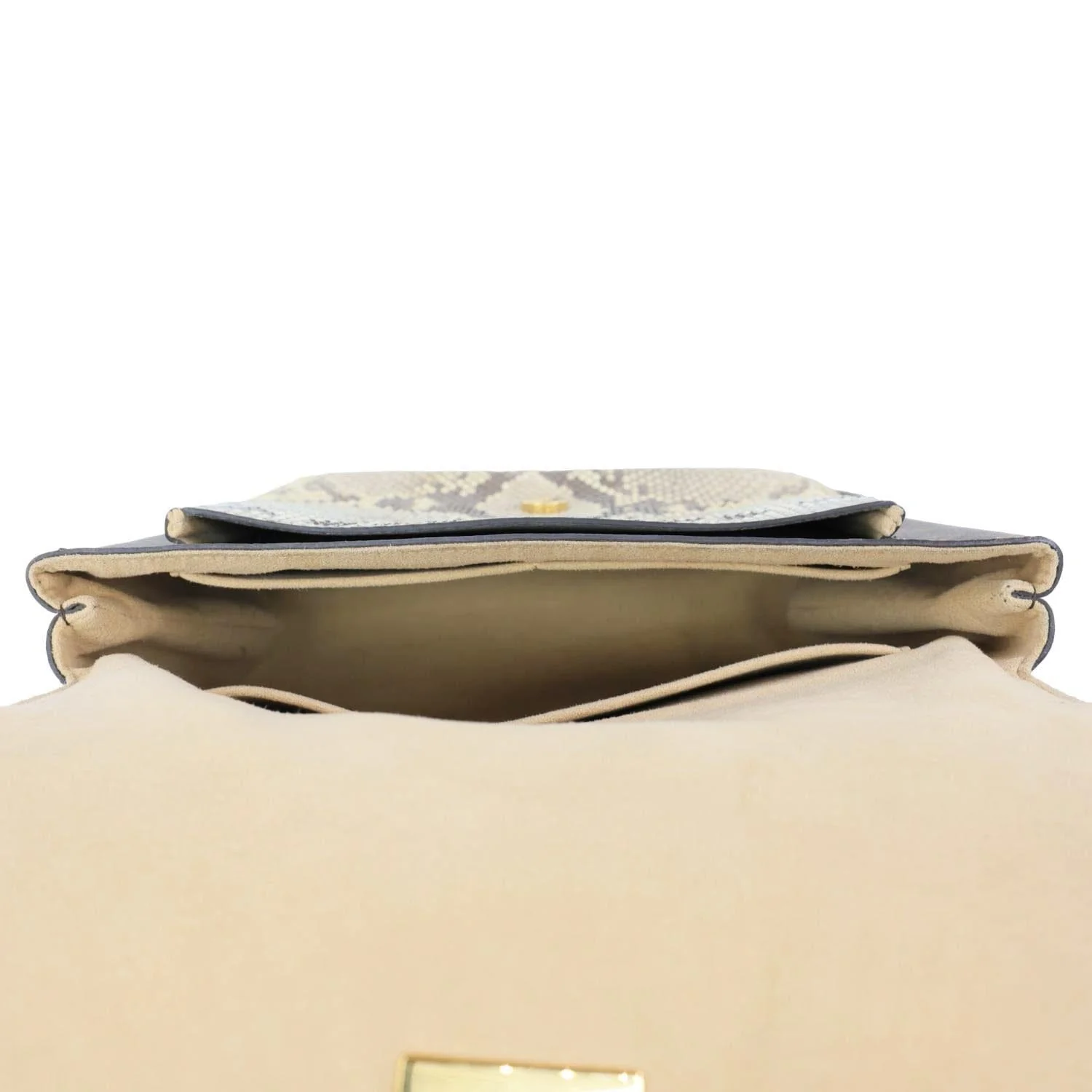 LOUIS VUITTON Marignan Python Monogram Canvas Shoulder Bag Brown - Image 10