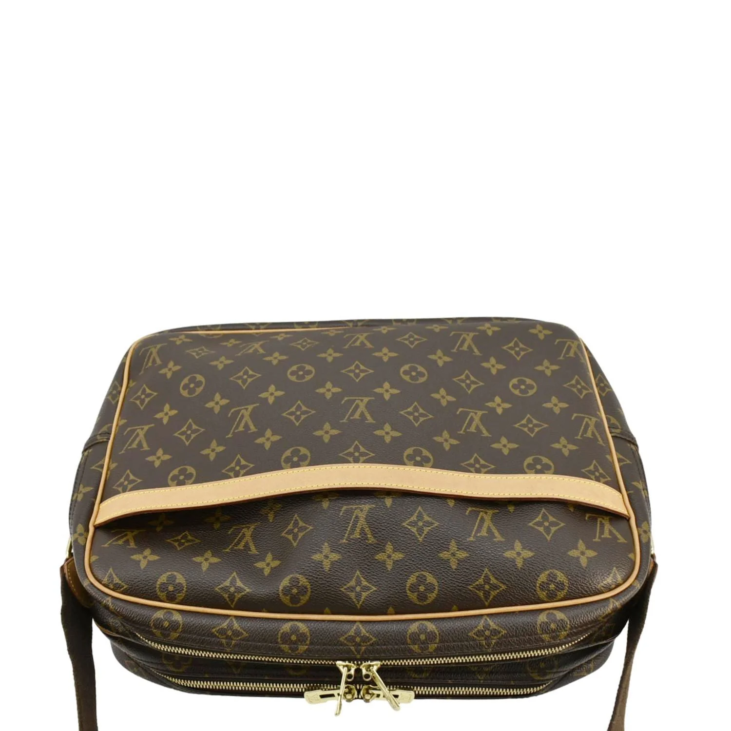 LOUIS VUITTON Reporter Monogram Canvas Shoulder Bag Brown - Image 4