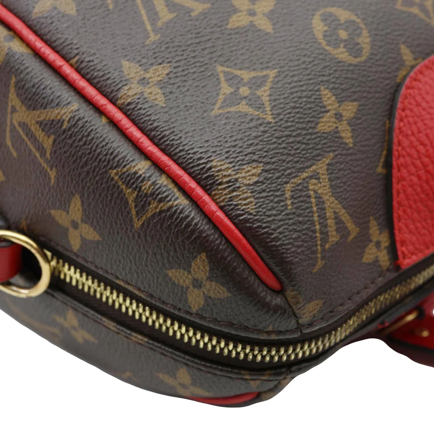 LOUIS VUITTON Retiro NM Monogram Canvas 2Way Shoulder Bag Red - Image 9