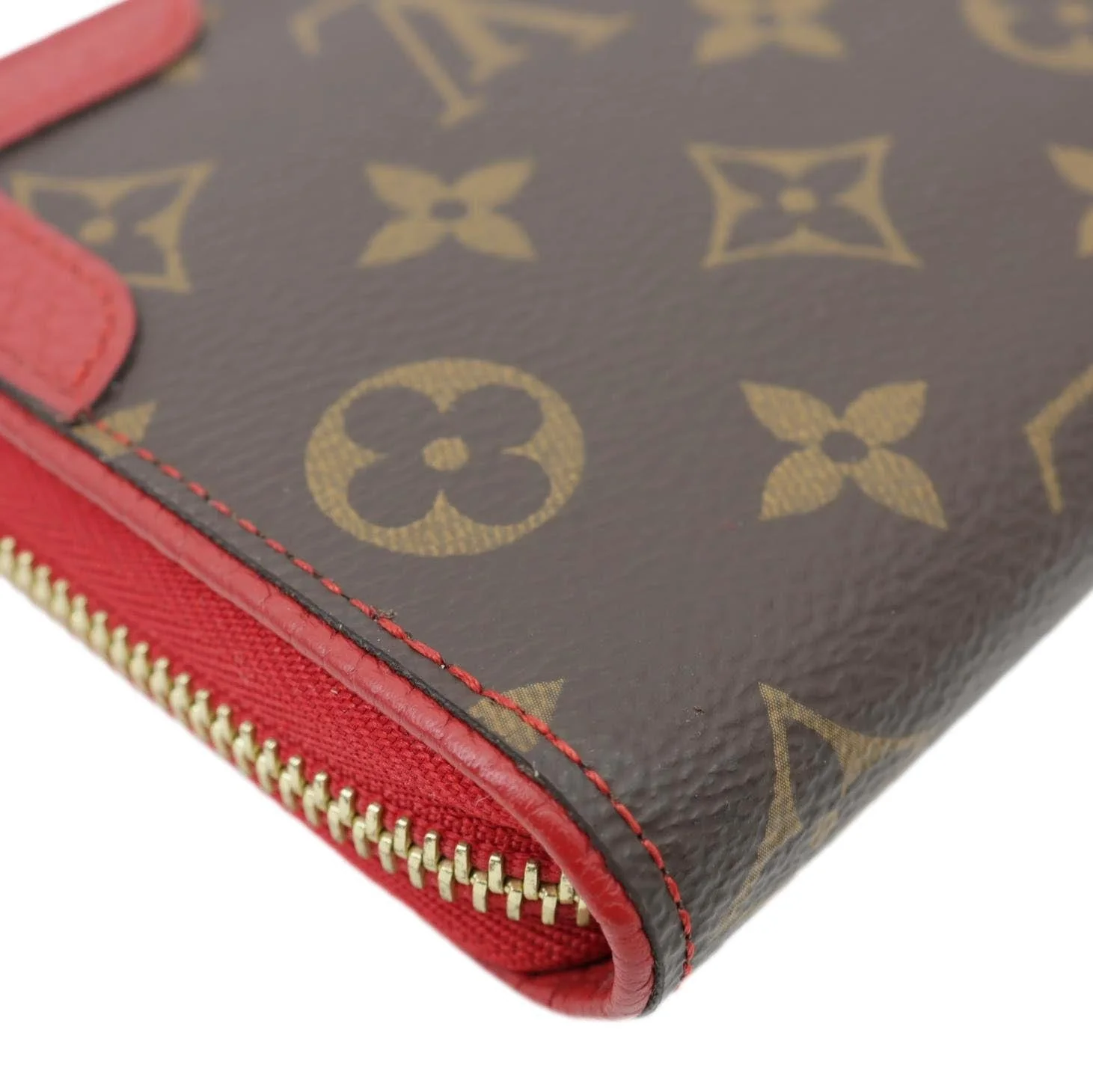 LOUIS VUITTON Retiro Monogram Canvas Zippy Wallet Cerise Red - Image 6