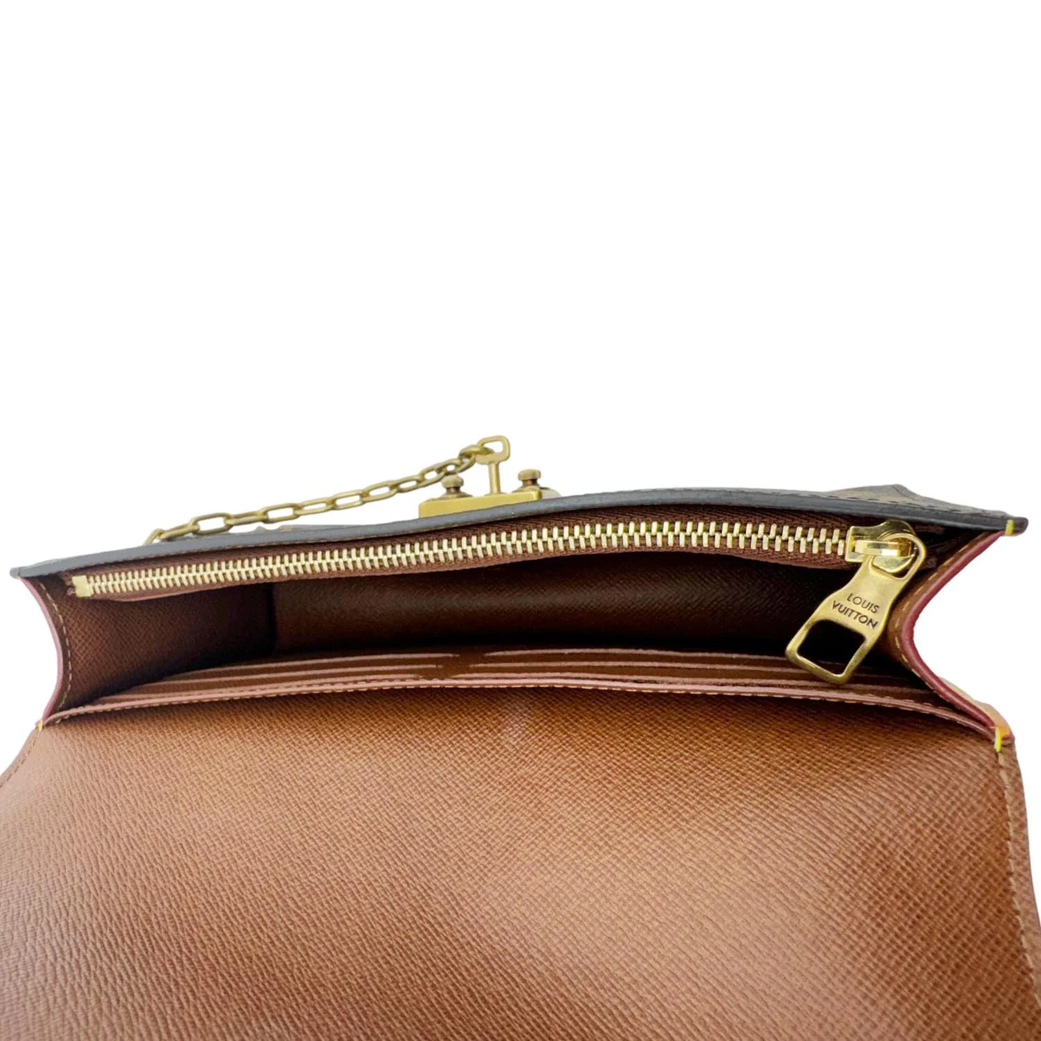 LOUIS VUITTON S Lock Monogram Canvas Belt Pouch Brown - Image 11
