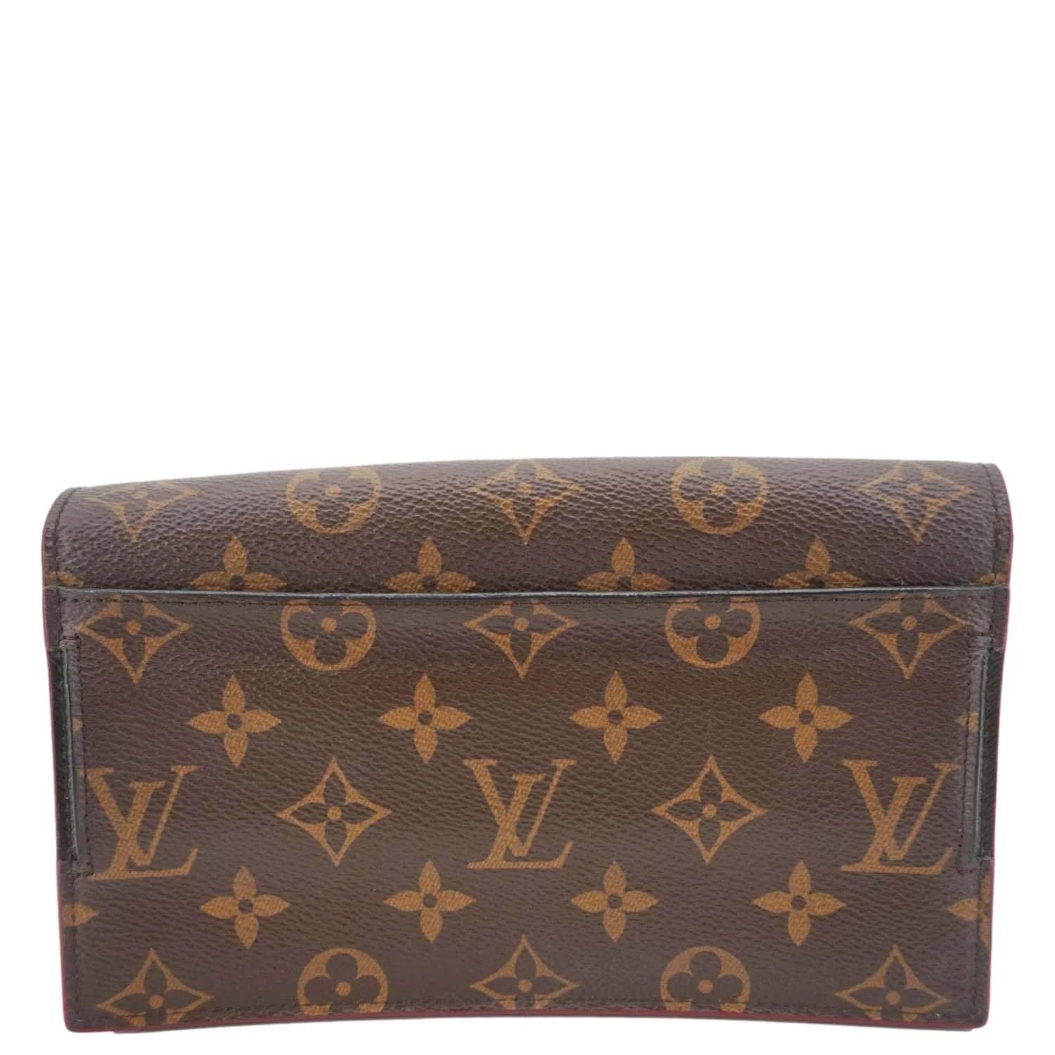 LOUIS VUITTON S Lock Monogram Canvas Belt Pouch Brown - Image 5