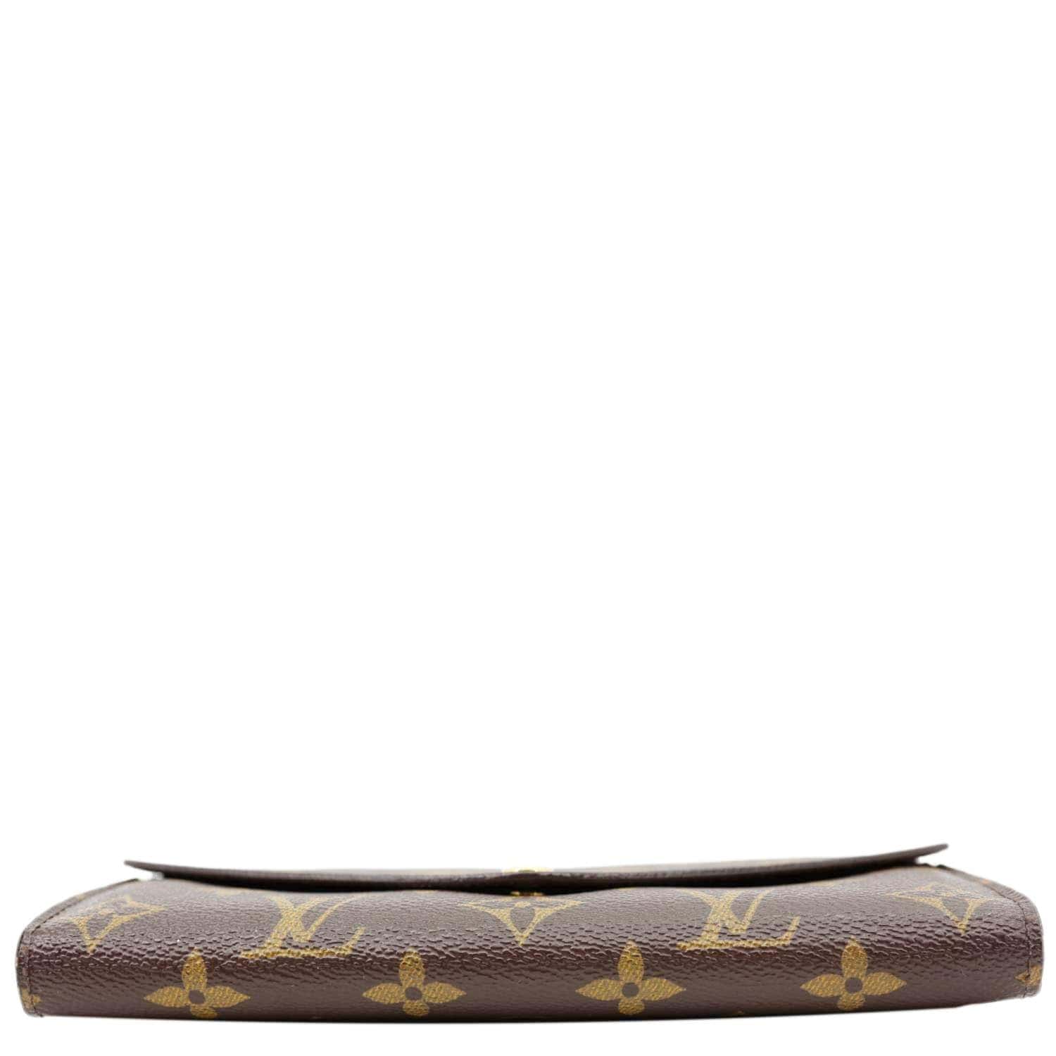 LOUIS VUITTON Sarah Monogram Canvas Wallet Brown - Image 9