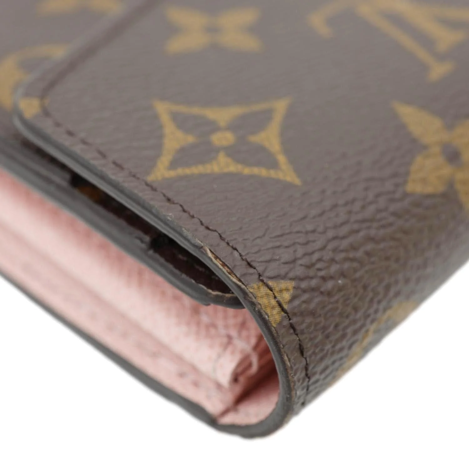 LOUIS VUITTON Sarah Monogram Canvas Wallet Rose Ballerine - Image 6